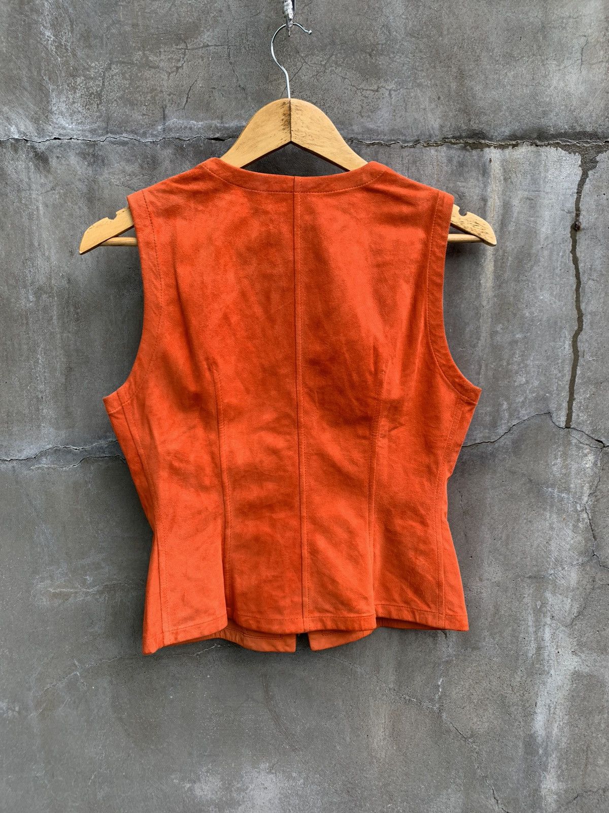 Gucci 1996 Tom Ford Era Vera Pelle Reversible Leather Vest Size US XS / EU 42 / 0 - 5 Thumbnail