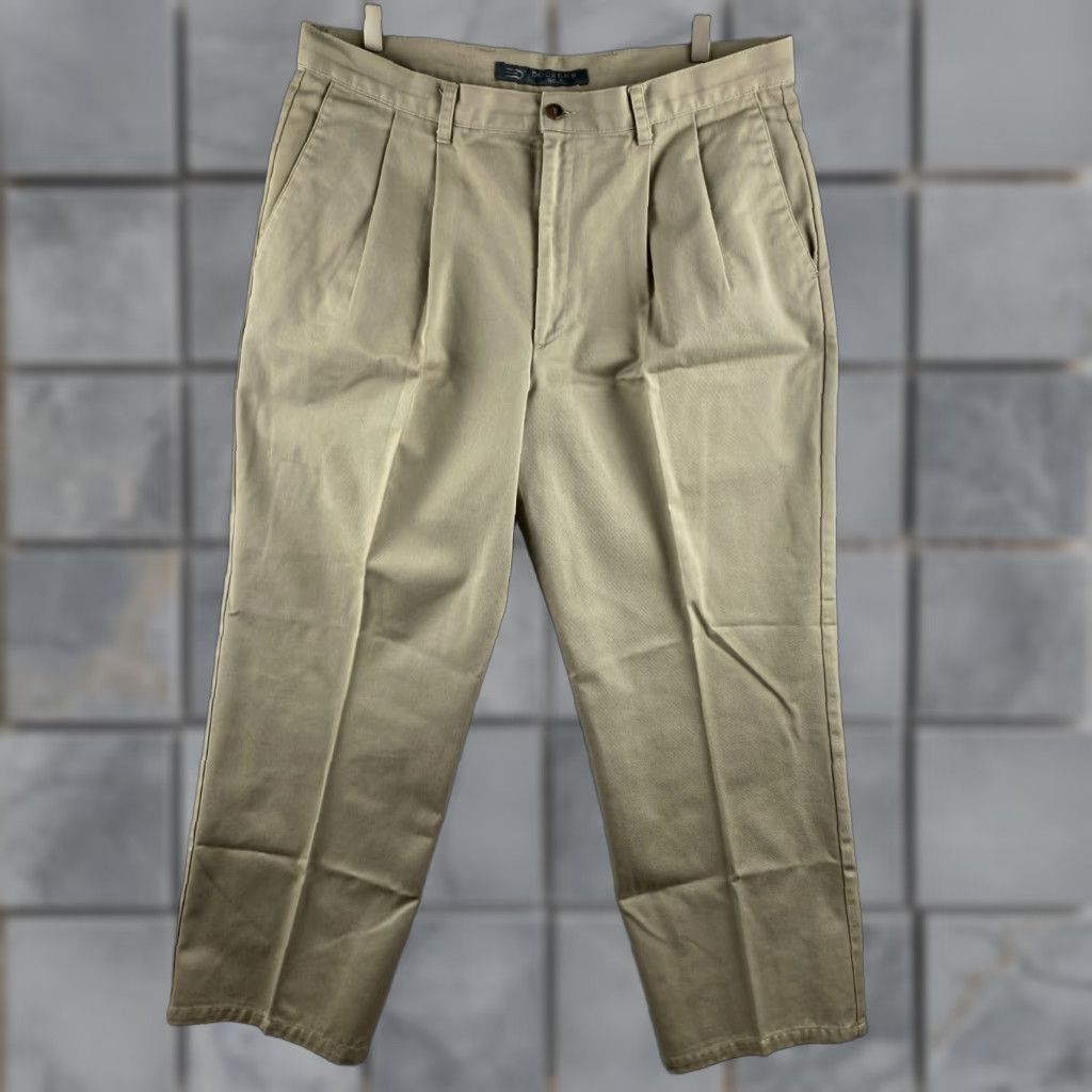 Dockers DOCKERS Mens Pants 38x30 Beige Golf Khaki Pleated Button Pockets Cotton Size US 38 / EU 54 - 1 Thumbnail