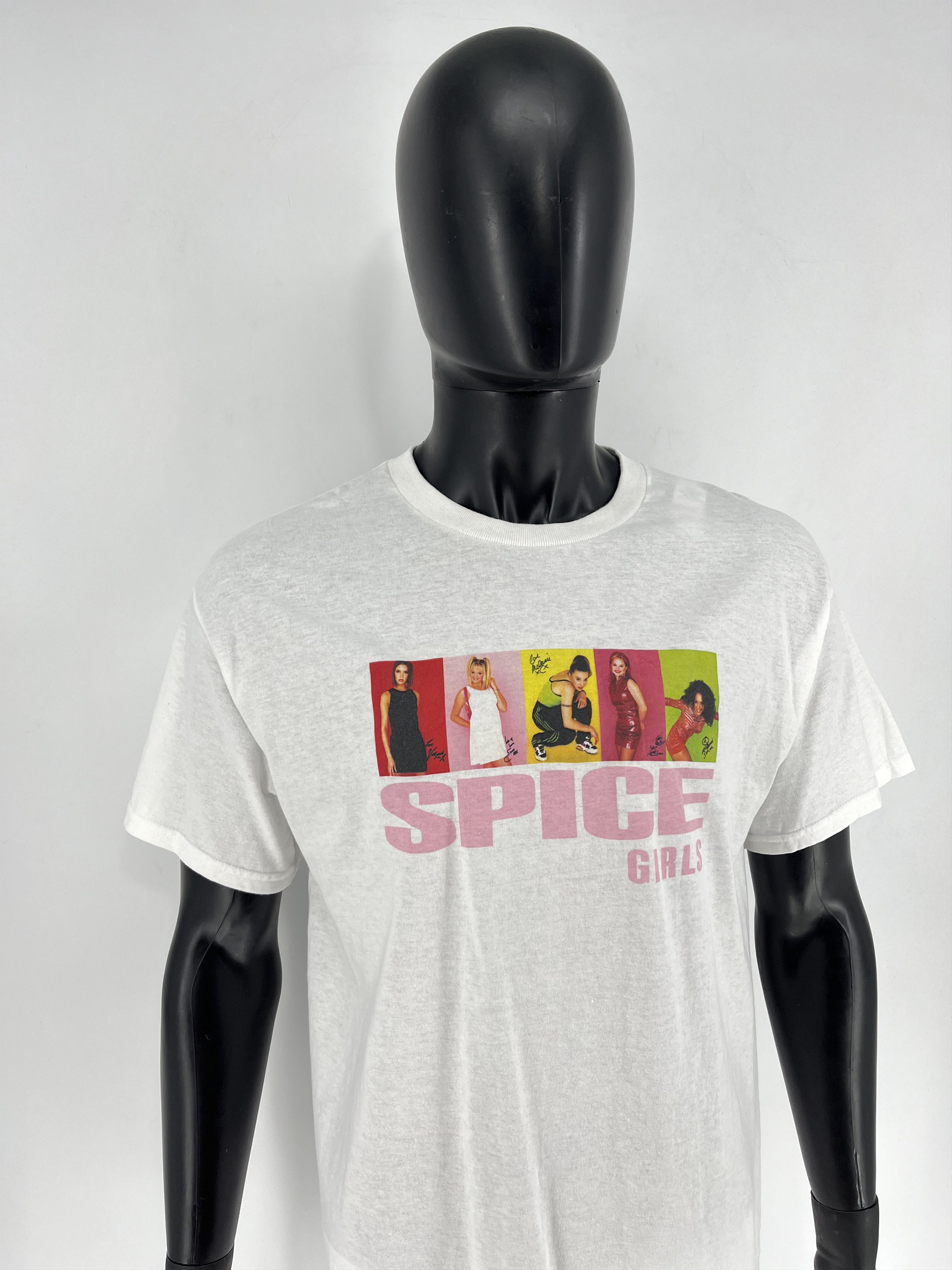 Band Tees × Vintage Vintage Y2K SPICE GIRLS Big Logo Promo Rock Tee Size US L / EU 52-54 / 3 - 3 Thumbnail