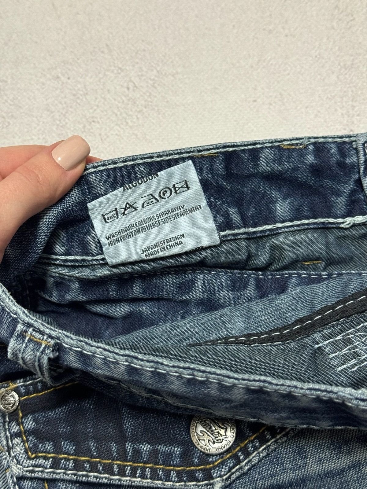 If Six Was Nine Vintage Okishama Samoki Jeans Denim Pants Japanese Dirty Y2K Size US 32 / EU 48 - 13 Thumbnail