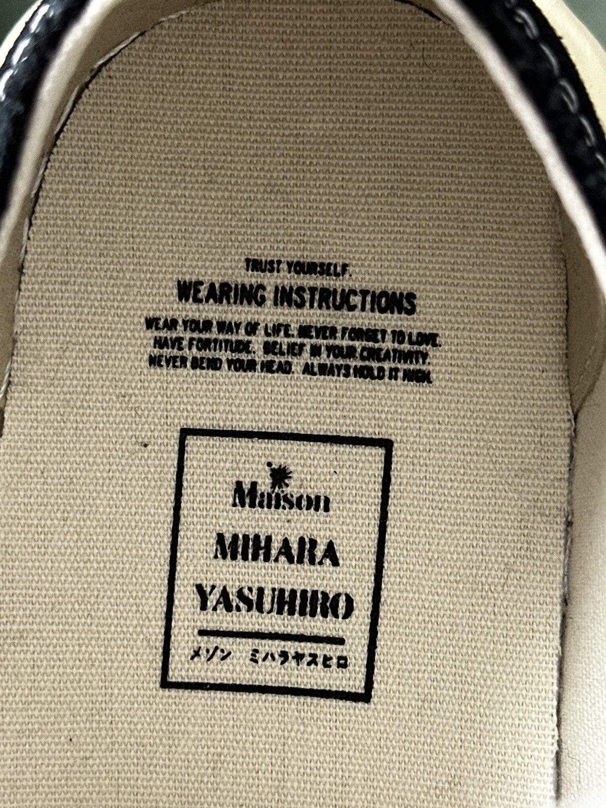 Maison MIHARA YASUHIRO MAISON MIHARA YASUHIRO "HANK VINTAGE SOLE CANVAS LOW" BLACK Size US 6.5 / EU 39-40 - 14 Thumbnail