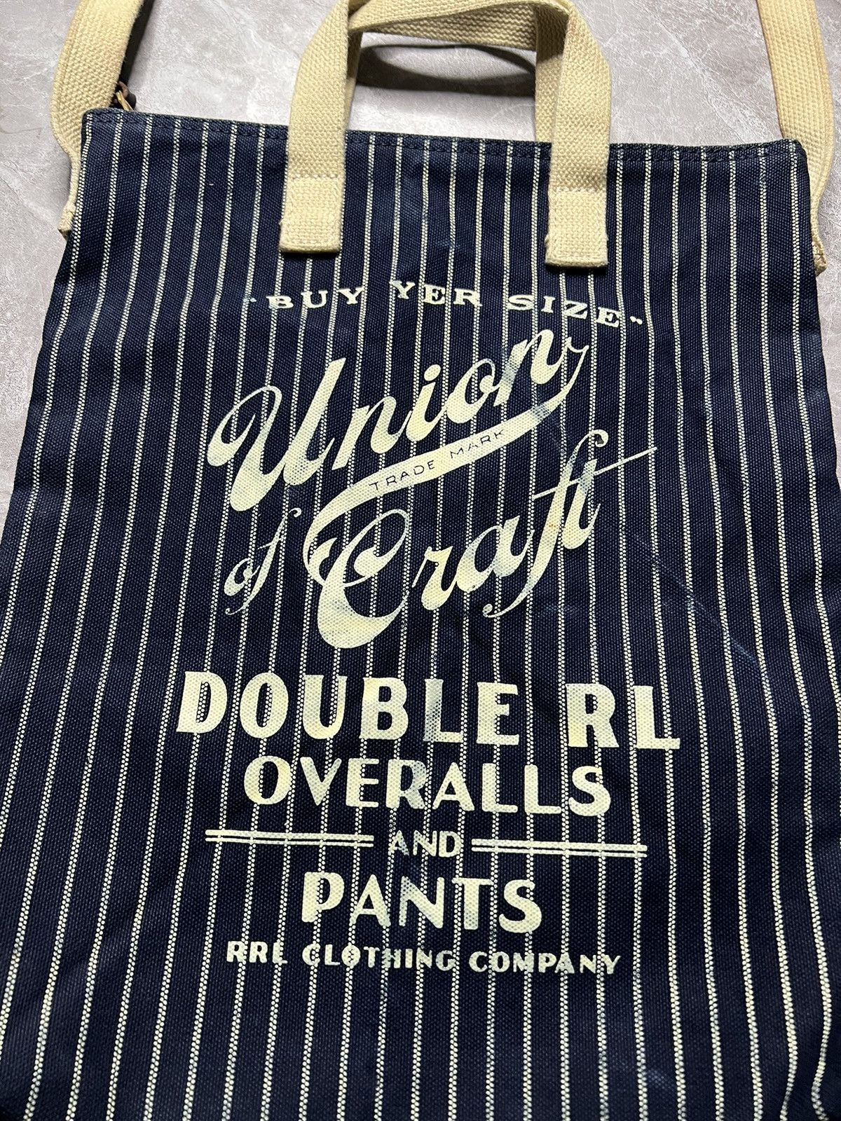 RRL Ralph Lauren RRL 2 Way Indigo Market Tote Size ONE SIZE - 2 Thumbnail