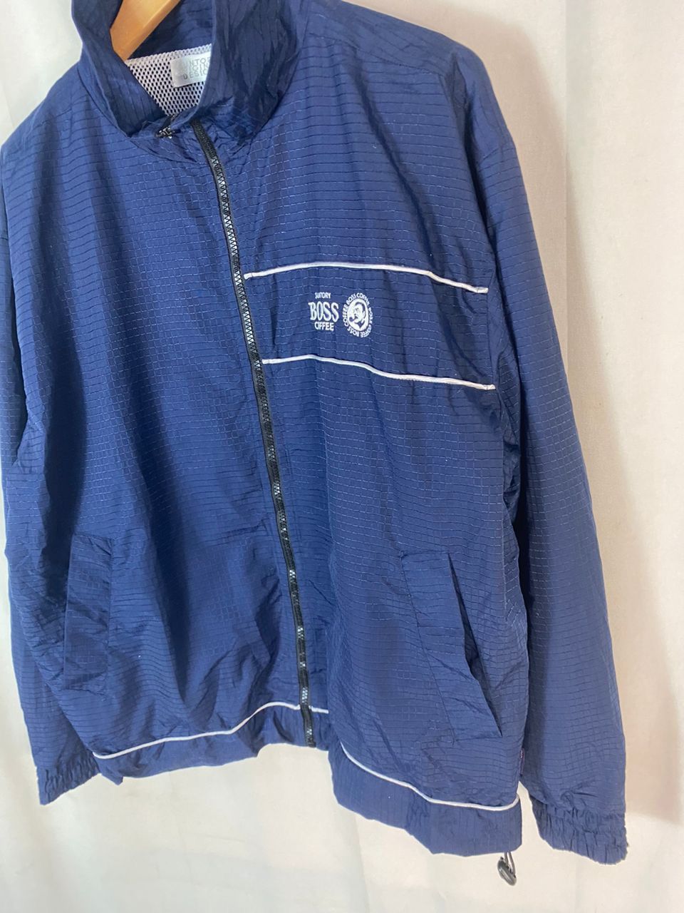 Japanese Brand Suntory coffee bos spellout zipper jacket Size US L / EU 52-54 / 3 - 2 Thumbnail