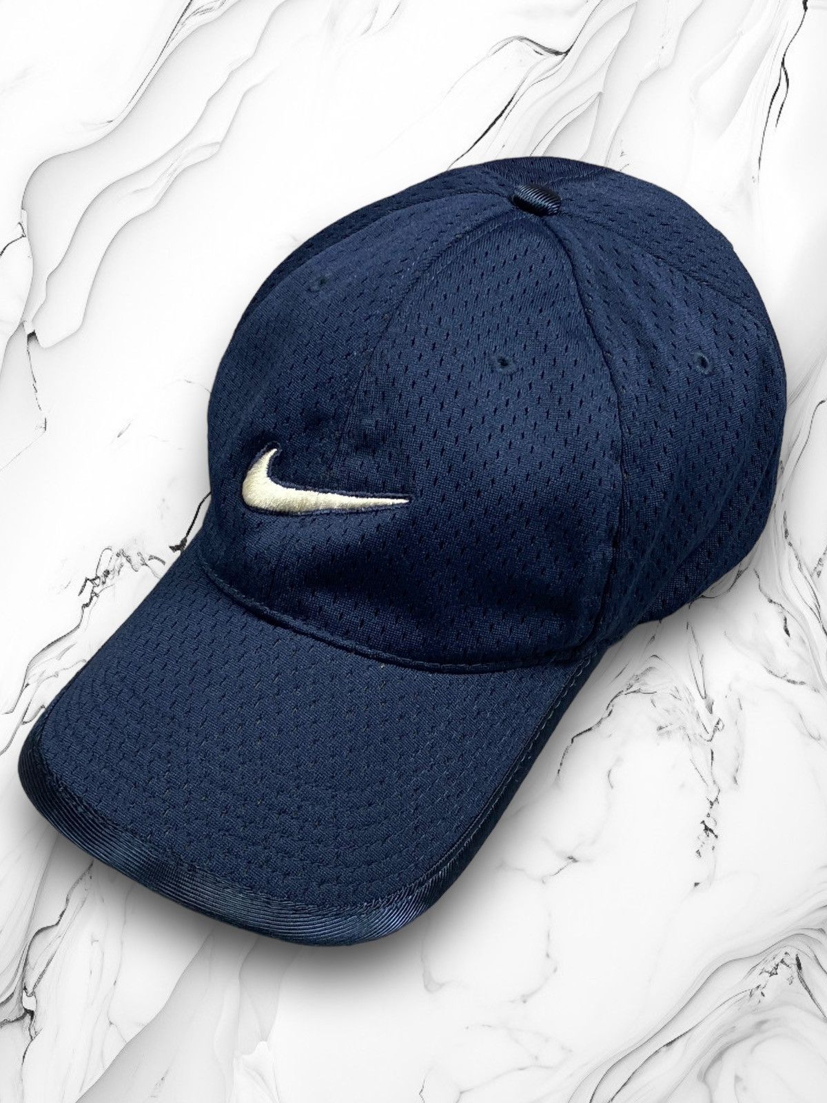 Nike × Vintage Vintage Nike Just Do It Center Logo y2k Drill Cap Size ONE SIZE - 1 Thumbnail