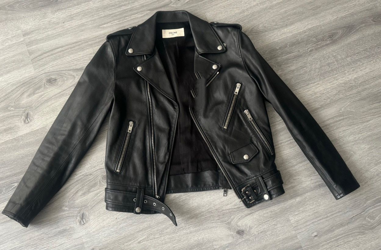 Celine Celine Leather Jacket Size US S / EU 44-46 / 1 - 1 Thumbnail