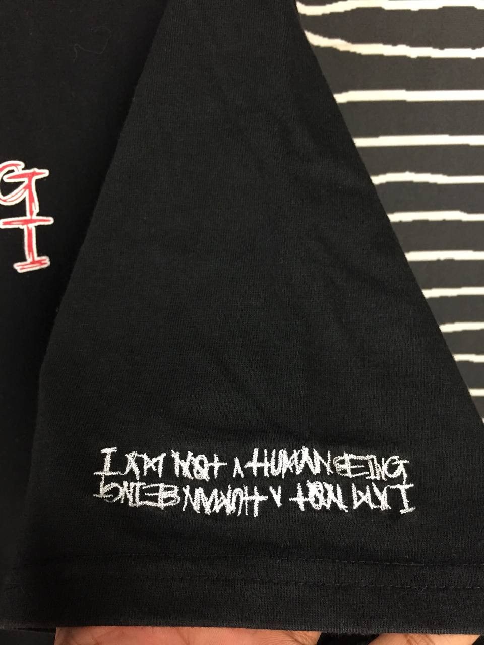 I Am Not A Human Being I AM NOT A HUMAN BEING Spell Out Logo Tee Size US XL / EU 56 / 4 - 4 Thumbnail