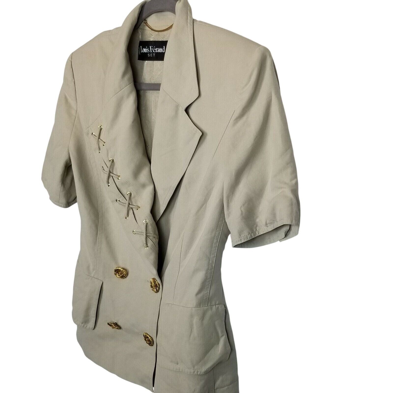 Louis Feraud Vintage Louis Feraud Womens 2 Pc Set Blazer Skirt Sz 6 Corp Size M / US 6-8 / IT 42-44 - 6 Thumbnail