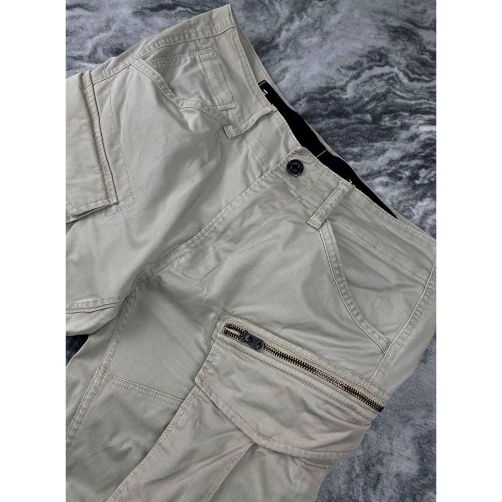 G-Star G-Star RAW Rovic Zip 3D Regular Tapered Cargo Pants Men Size 32 Beige Size US 32 / EU 48 - 2 Thumbnail