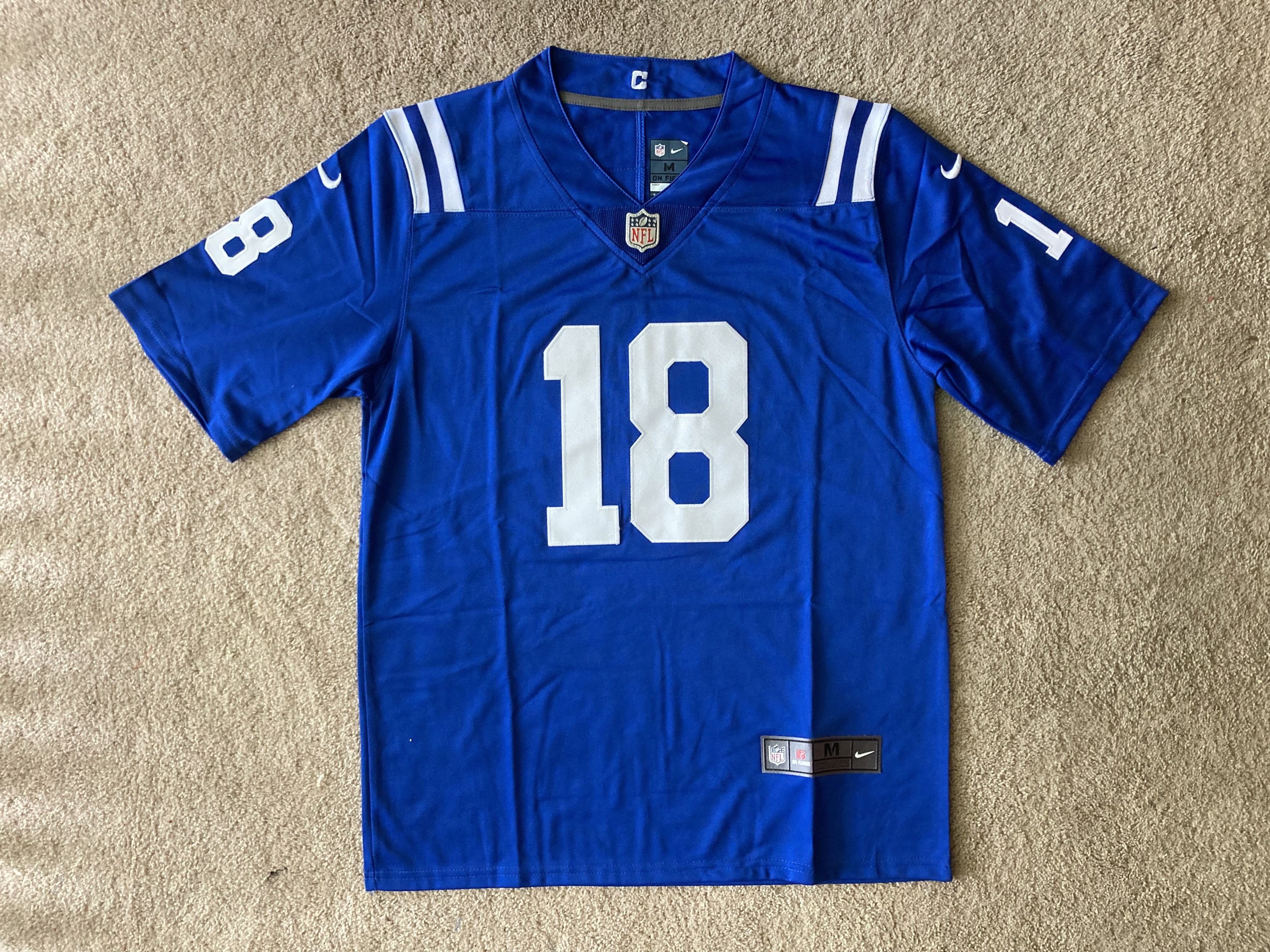 Nike S-XL Mens Stitched Nike Jersey - Peyton Manning Colts Size US L / EU 52-54 / 3 - 1 Preview