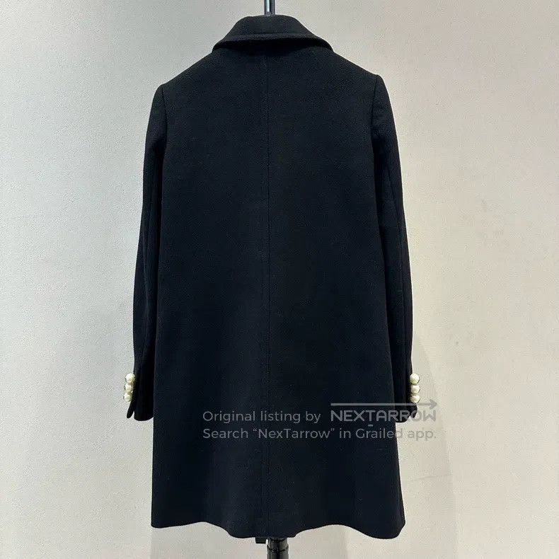 Gucci Gucci Black pearl buckle wool coat Size XS / US 0-2 / IT 36-38 - 5 Thumbnail