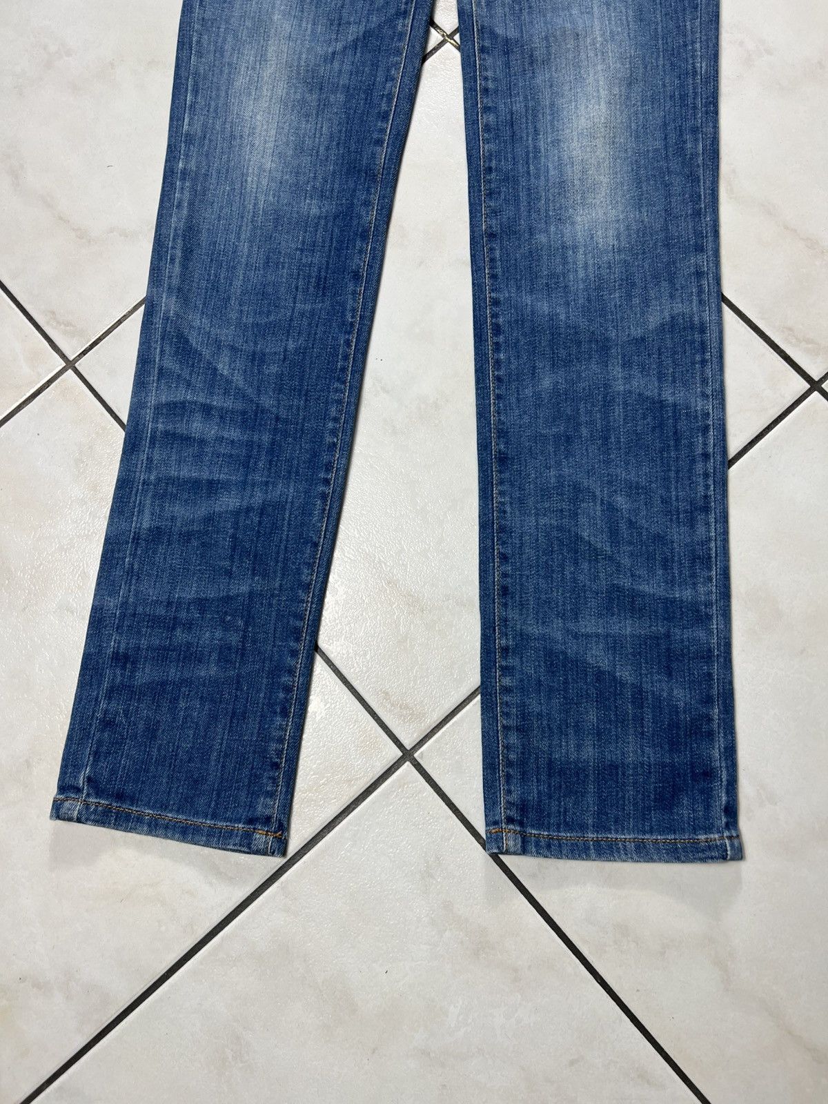John Galliano Vintage John Galliano y2k skinny slim fit jeans washed denim Size 26" / US 2 / IT 38 - 5 Thumbnail