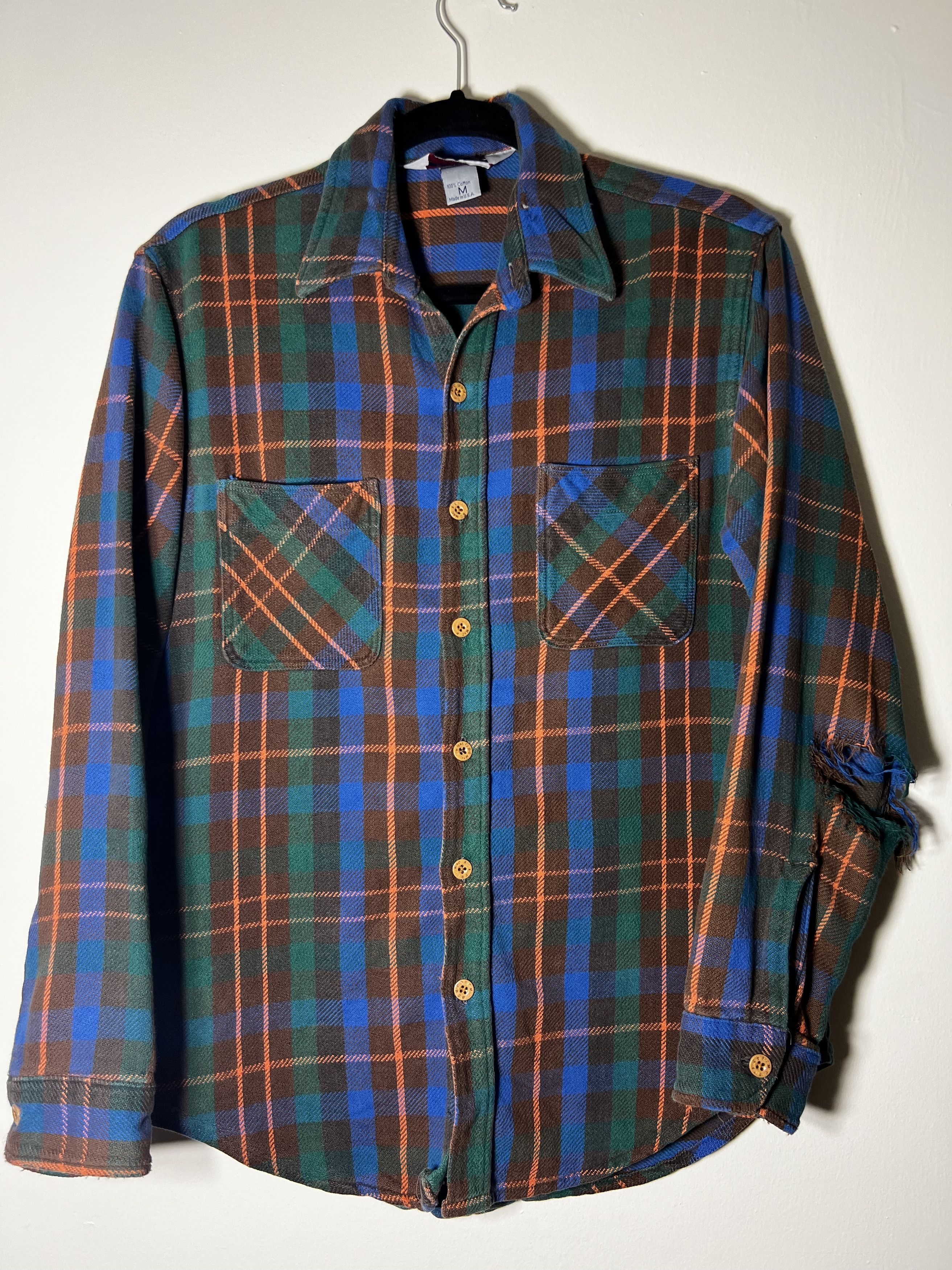 Big Mac × JCPenney × Vintage Vintage 1980's Big Mac Plaid Print Work Long Sleeve Flannel Size US M / EU 48-50 / 2 - 1 Thumbnail