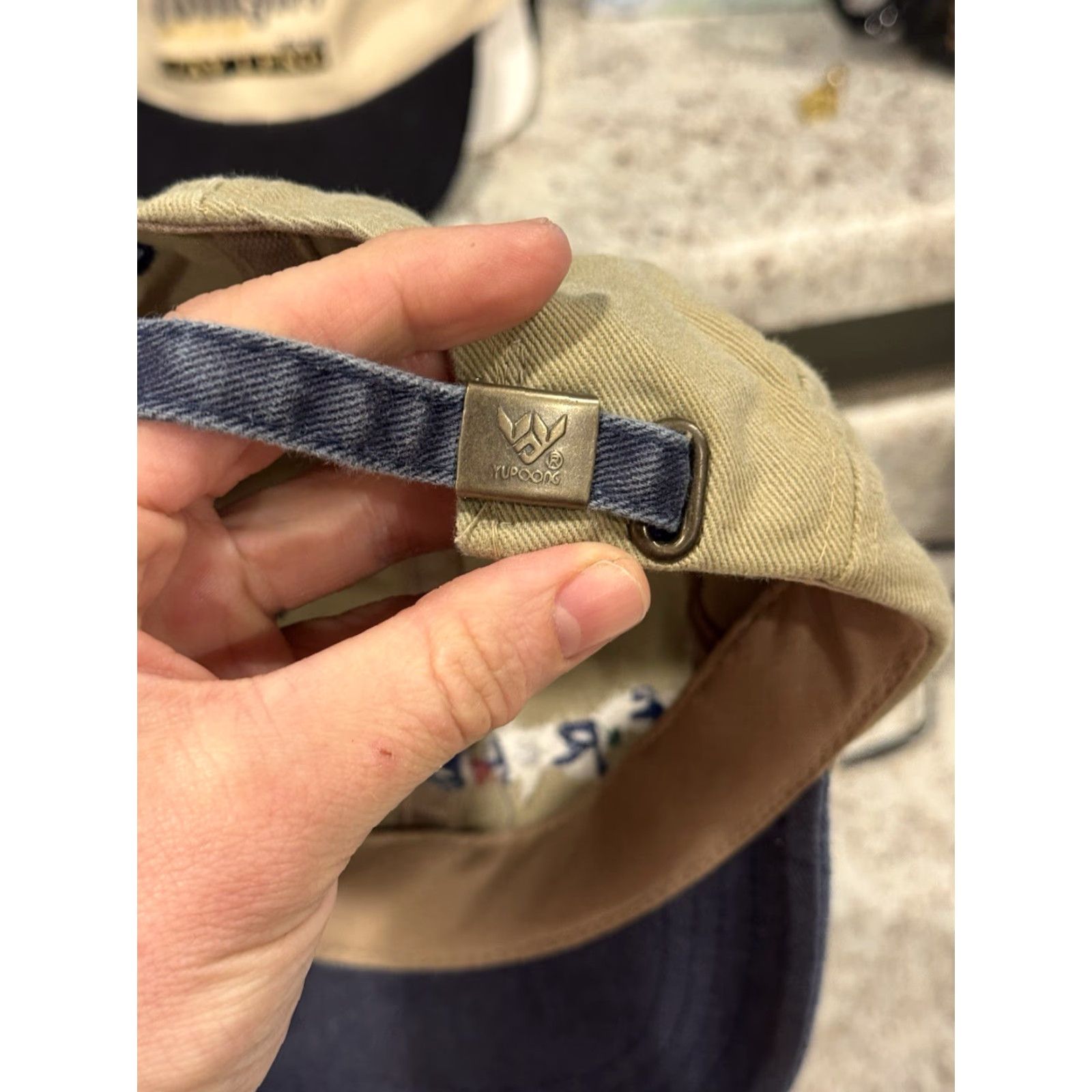 Vintage VINTAGE 1995 Friends Promotional Yupoong Strapback Hat Cap NBC Warner Bros Baseball Cap Adjustable Men One Size Beige 90s TV Women/Men Size ONE SIZE - 5 Thumbnail