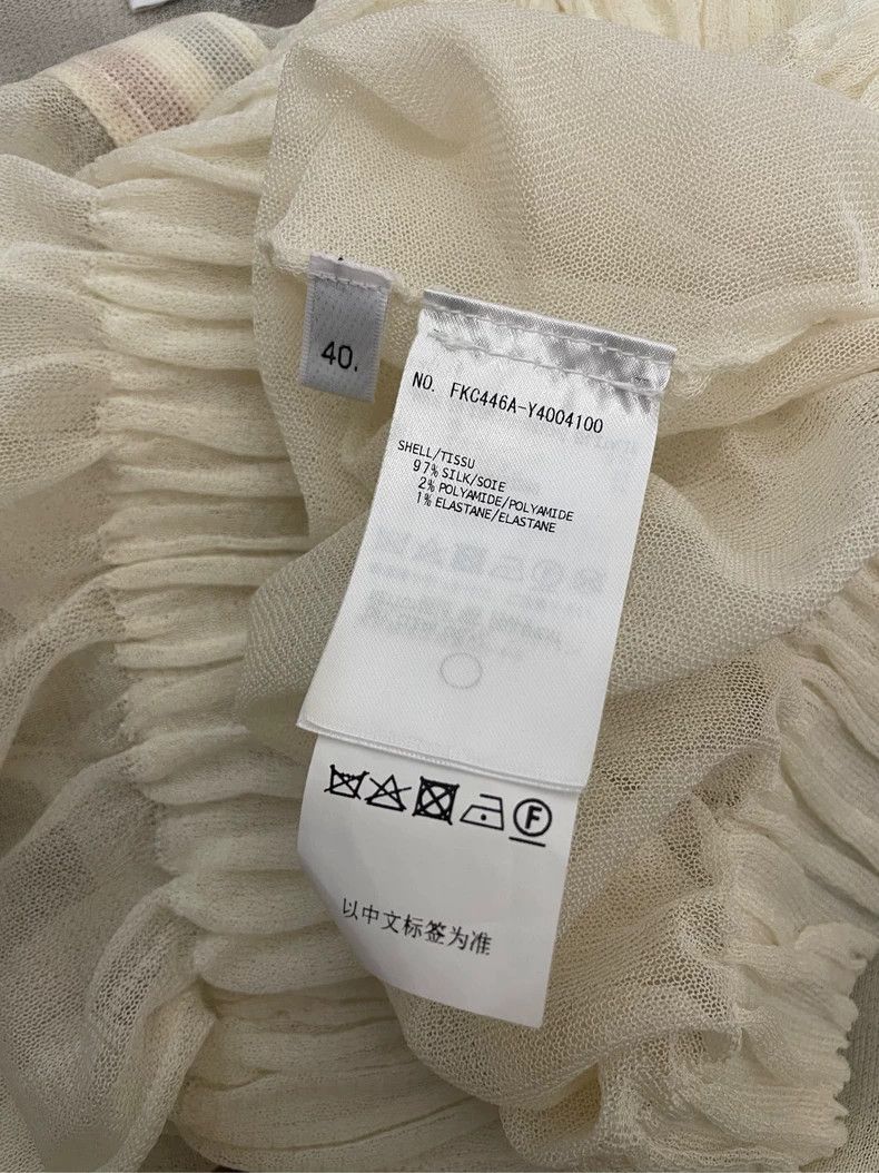 Thom Browne Thom Browne Beige silk summer series cardigan jacket 2506-N Size S / US 4 / IT 40 - 6 Thumbnail