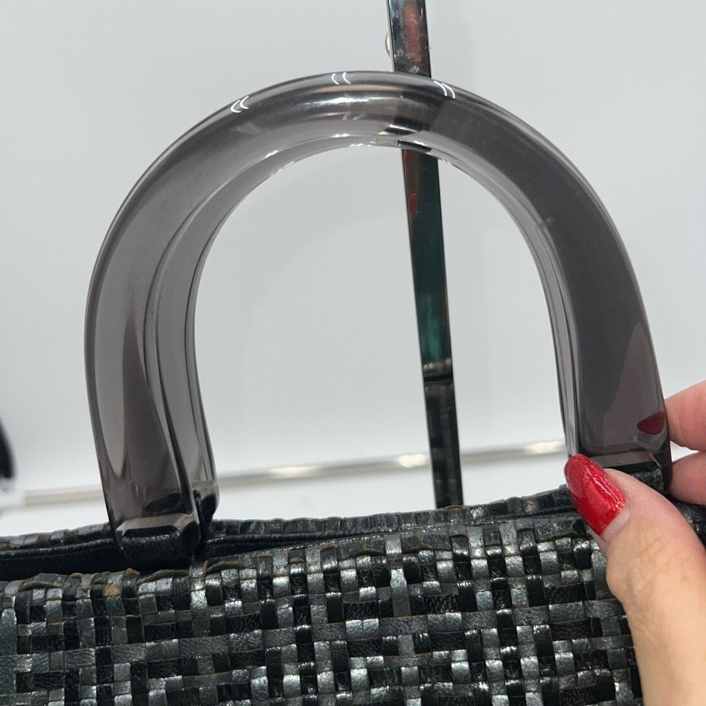 Givenchy Givenchy Vintage Woven Signature with Acrylic Handles Size ONE SIZE - 3 Thumbnail
