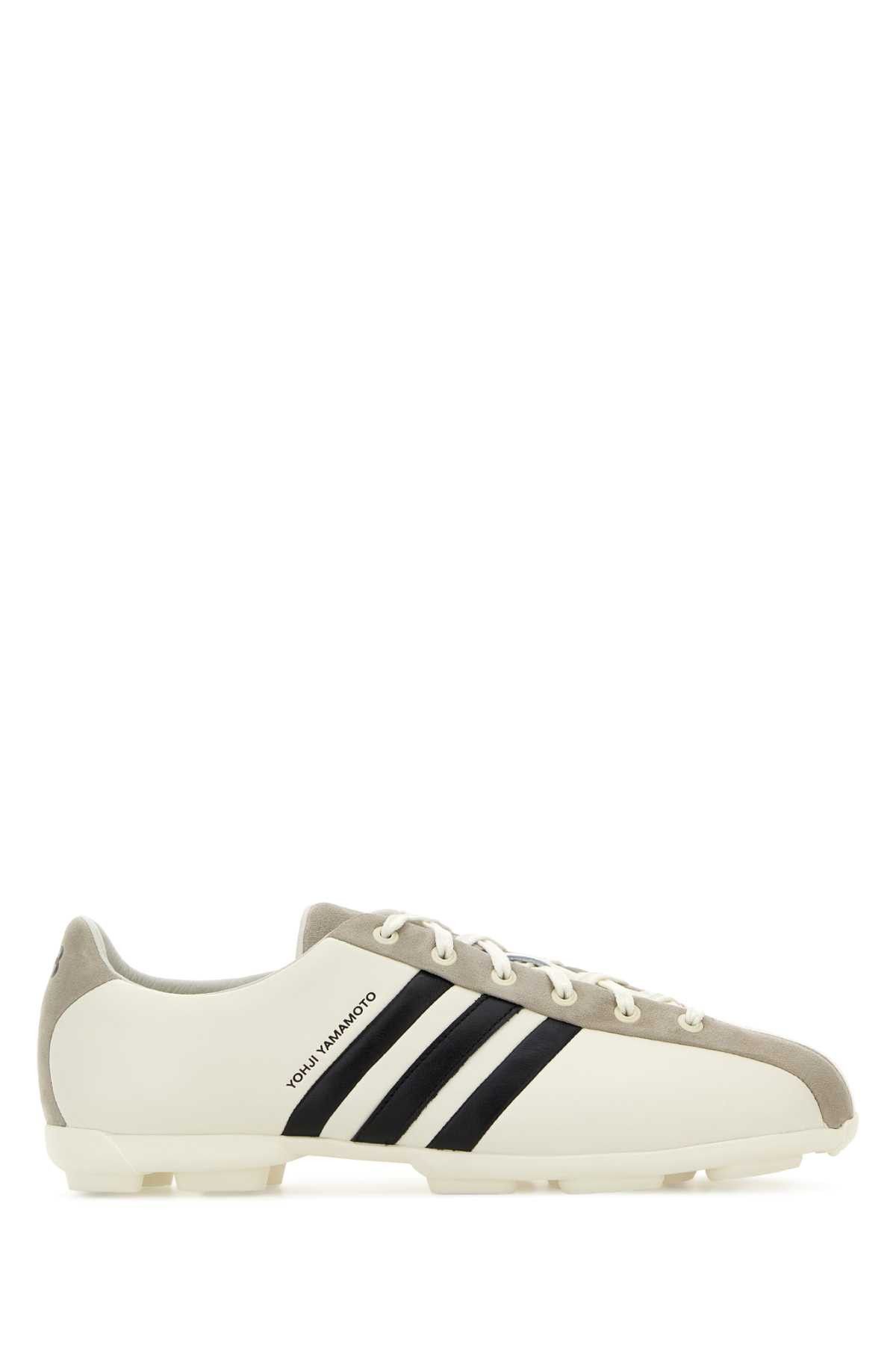 Y-3 White Leather Y-3 Field Sneakers Size US 10.5 / EU 43-44 - 1 Thumbnail