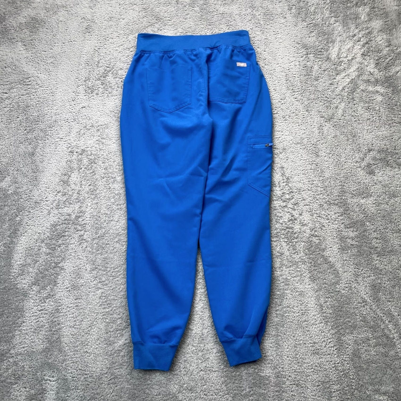 Vintage FIGS Pants Womens Small Blue Jogger High Waist Scrub Tapered Leg Stretch Zamora Size 28" / US 6 / IT 42 - 2 Thumbnail