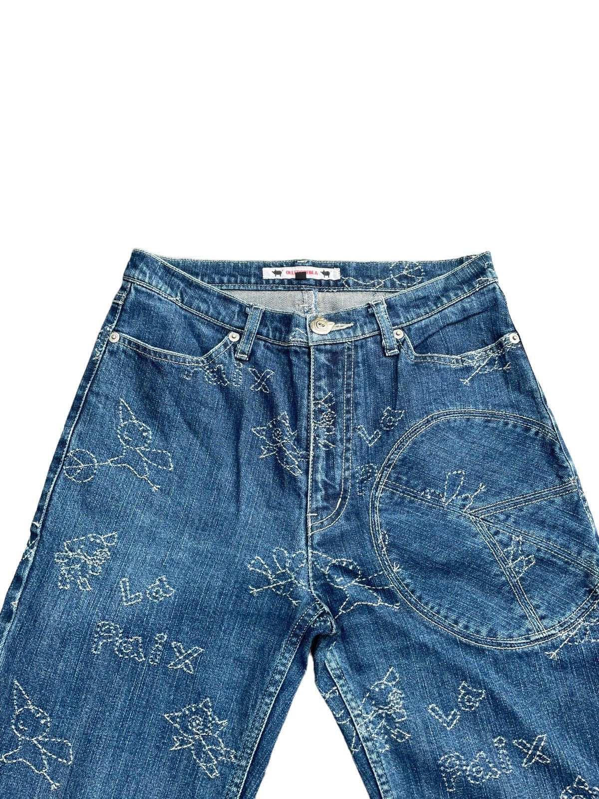 Japanese Brand Olleborebla Custom Stitching Denim Size 28" / US 6 / IT 42 - 5 Thumbnail