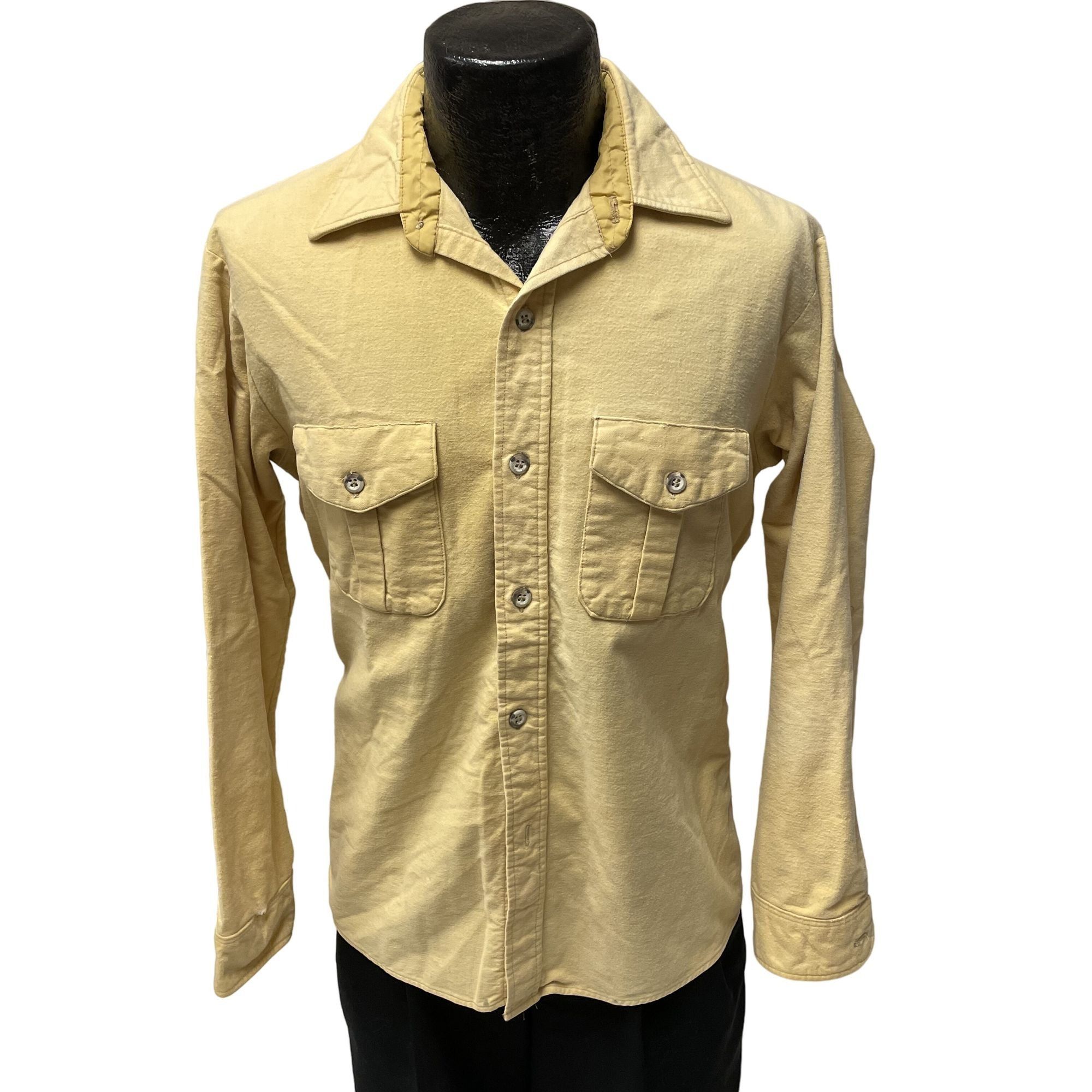 Sears Vtg Sears Fieldmaster Gold Beige HUNTING Outdoor Flannel Size US M / EU 48-50 / 2 - 1 Thumbnail