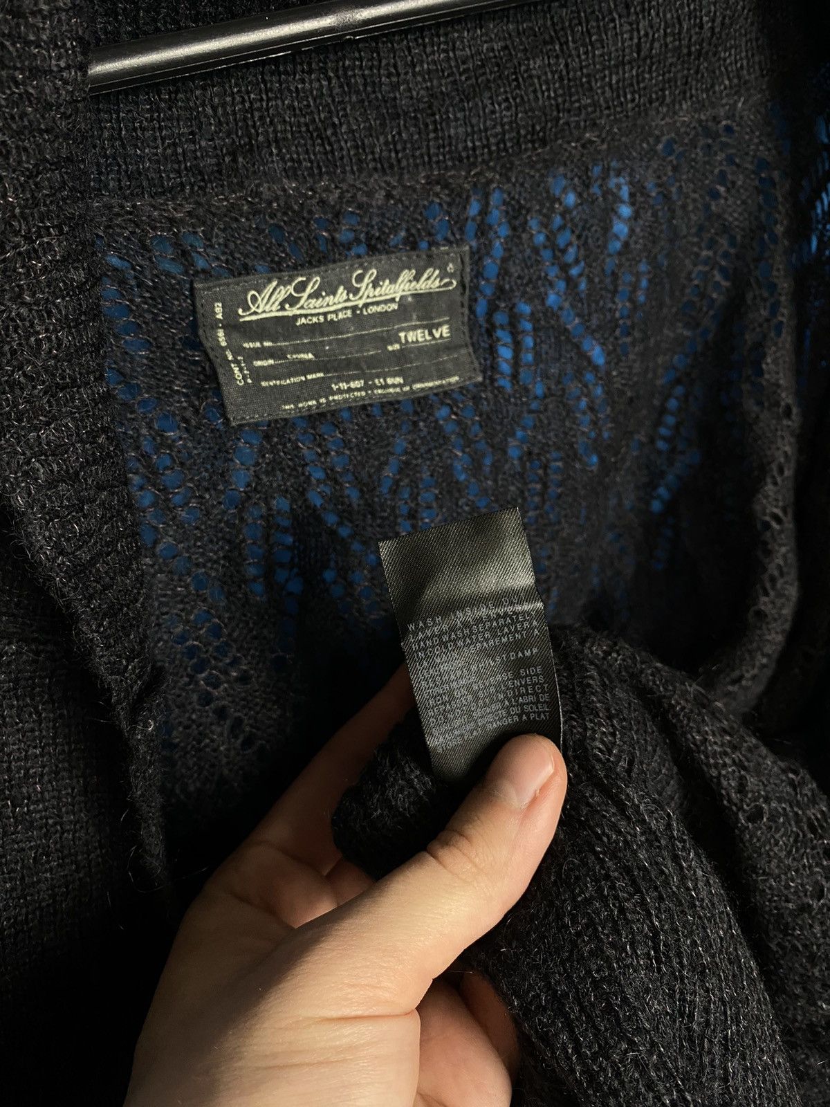 Allsaints × Vintage 💥 ALLSAINTS ASYMMETRICAL KNIT SWEATER Size XL / US 12-14 / IT 48-50 - 12 Thumbnail