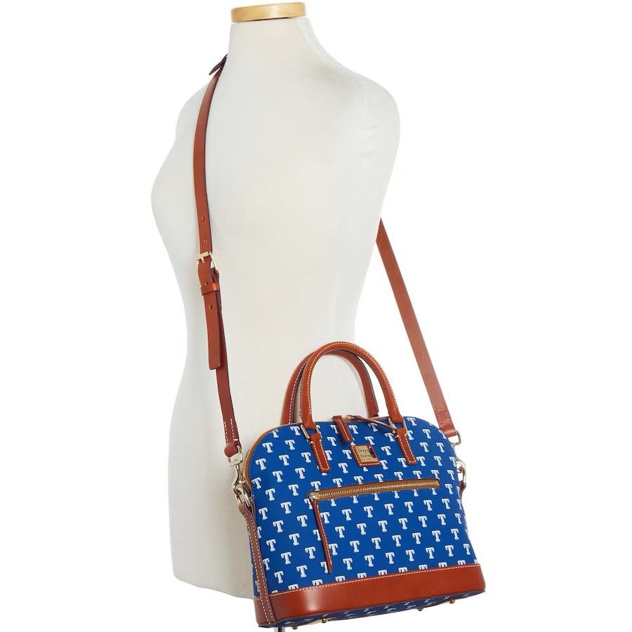 Dooney & Bourke × MLB Texas Rangers Dooney & Bourke MLB Domed Zip Satchel Purse Size ONE SIZE - 13 Thumbnail