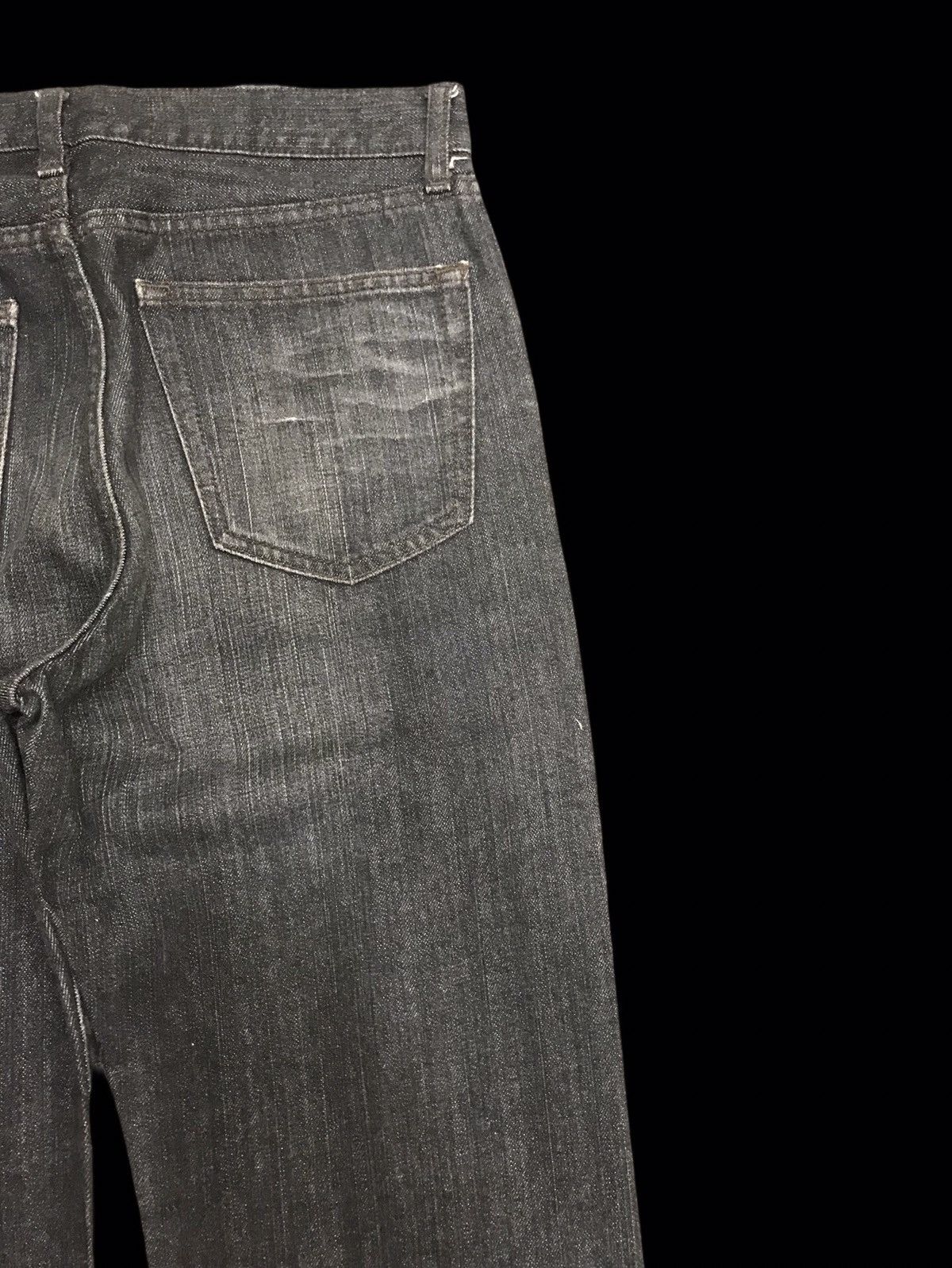 Japanese Brand uniqlo Japan Distressed Denim Crazy Fades/Crease F125 Size US 31 - 10 Thumbnail
