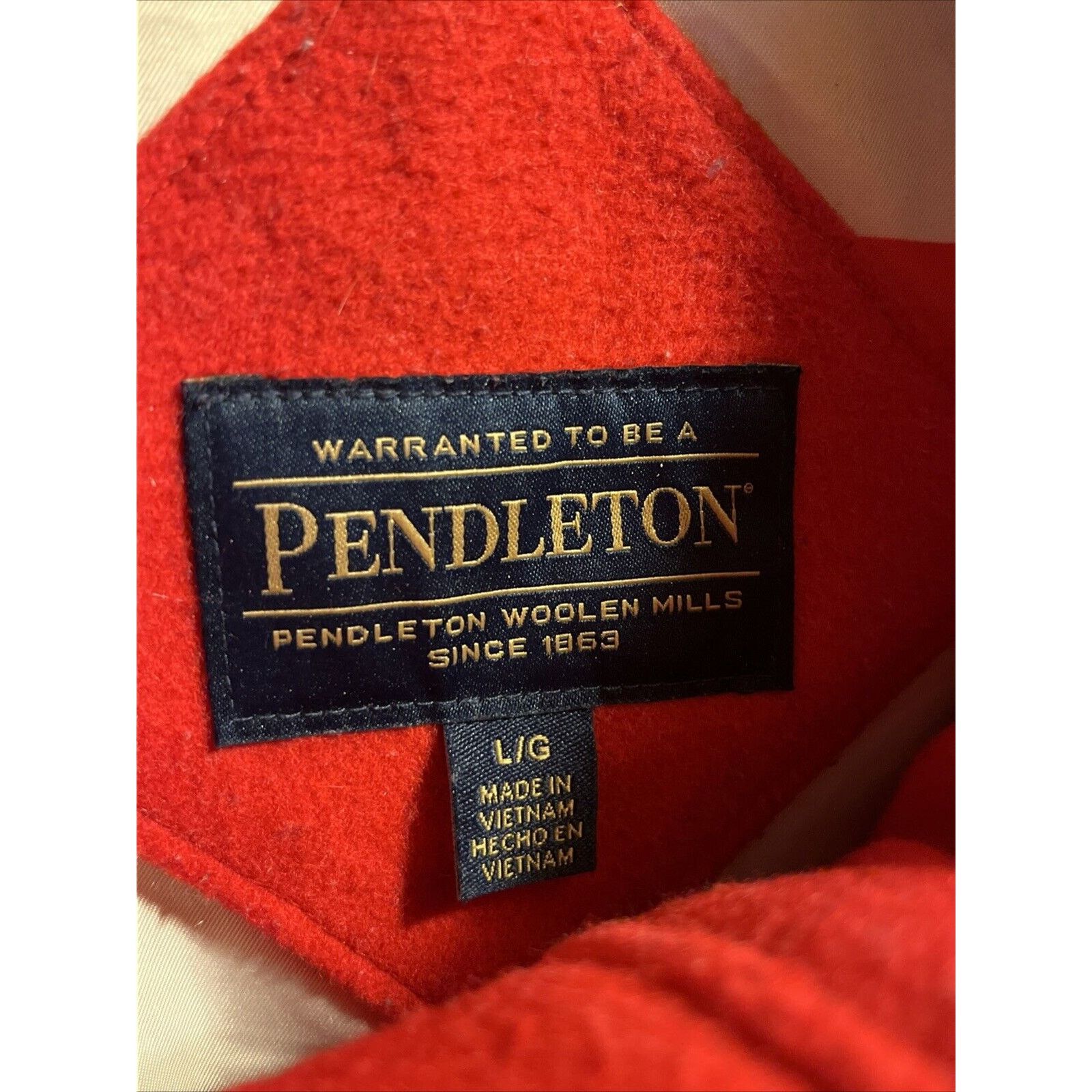 Pendleton Pendleton Cascade Coat Womens L Red Wool Blend Long Sleeve Size L / US 10 / IT 46 - 3 Thumbnail