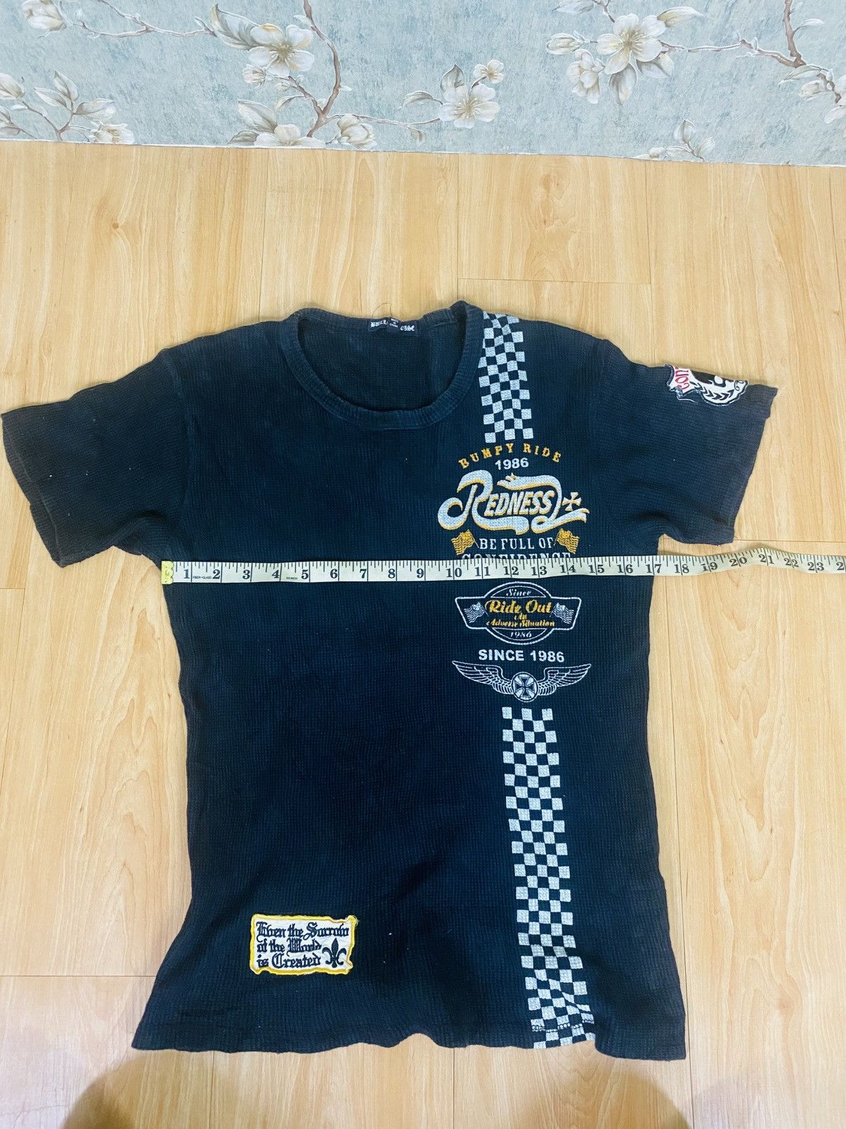 Bullet Noise Vtg Bullet Noise Waffle Racing Tee Y2K Japanese Streetwear Size US L / EU 52-54 / 3 - 7 Thumbnail