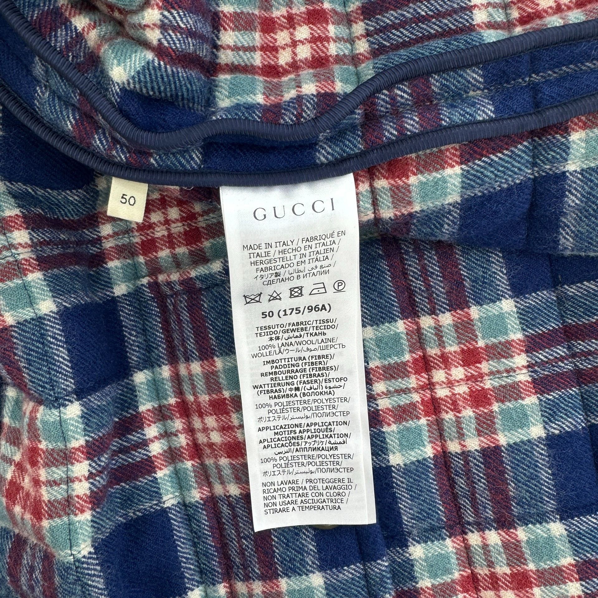 Gucci Gucci plaid wool coat Size US M / EU 48-50 / 2 - 4 Thumbnail
