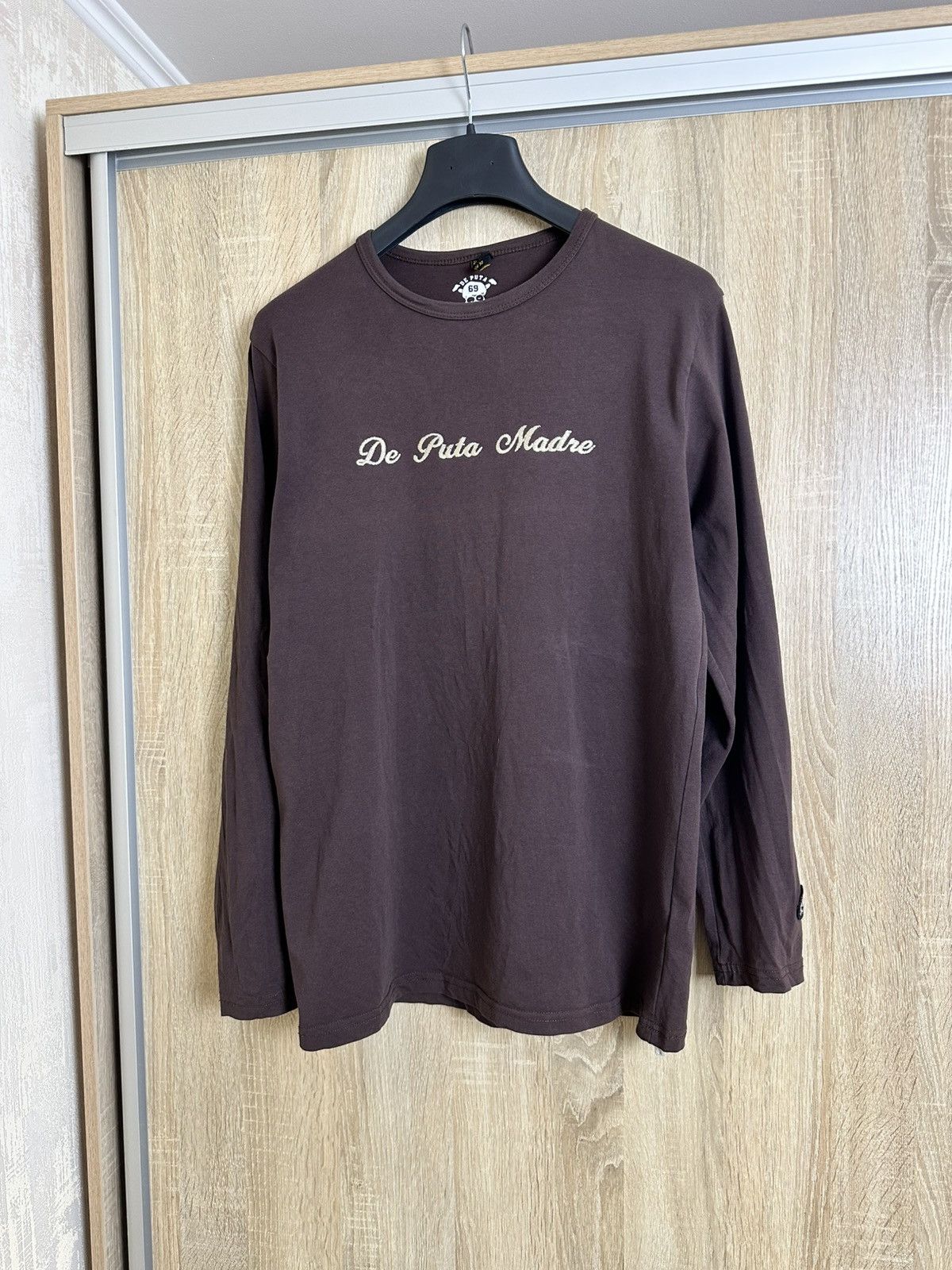 Vintage 🔥 DE PUTA MADRE GIGOLO LATINO Rare Long Sleeve Tee Shirt Y2K Size US L / EU 52-54 / 3 - 3 Thumbnail