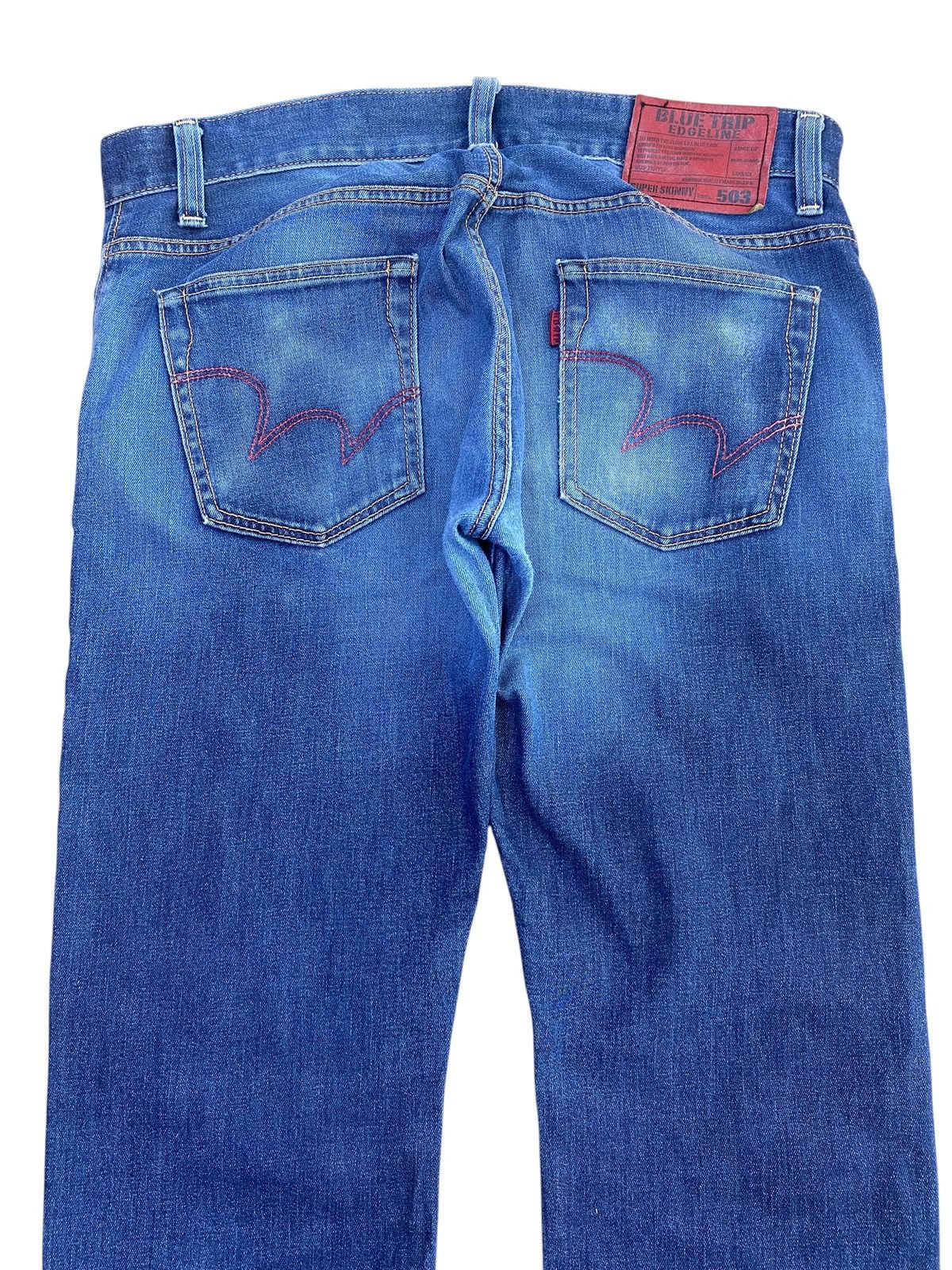 Edwin Edwin Blue Trip Whiskers Faded Wash Style Soft Jeans Size US 34 / EU 50 - 4 Thumbnail