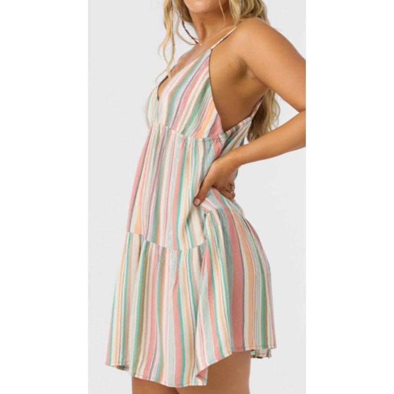 O'Neill NEW O'Neill LOTTIE Multicolor Sun Dress Size XL Size XL / US 12-14 / IT 48-50 - 3 Thumbnail