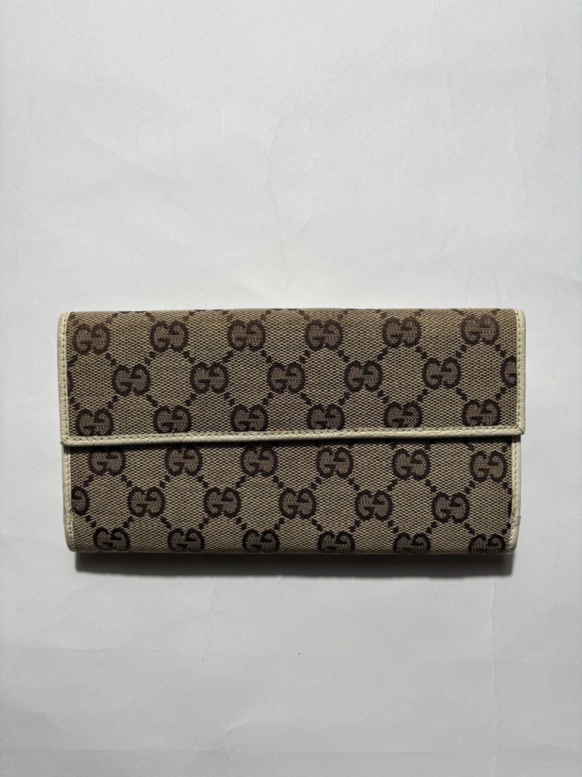 Gucci GUCCI BROWN GG CANVAS ABBEY D- RING LONG WALLET Size ONE SIZE - 2 Thumbnail