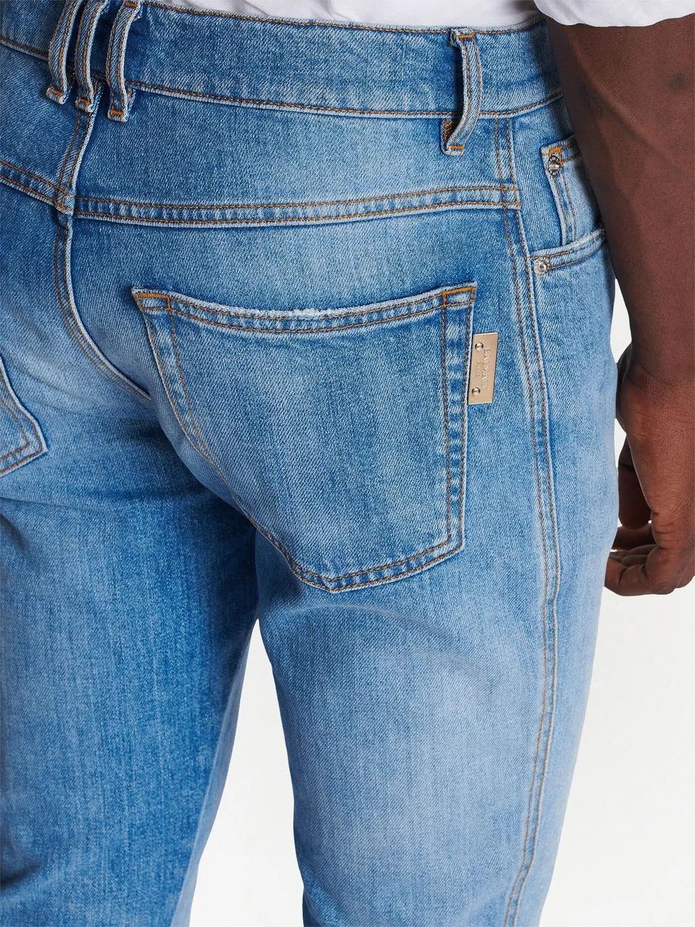 Balmain o1y0426 Denim Pant in Blue Size US 31 - 5 Thumbnail