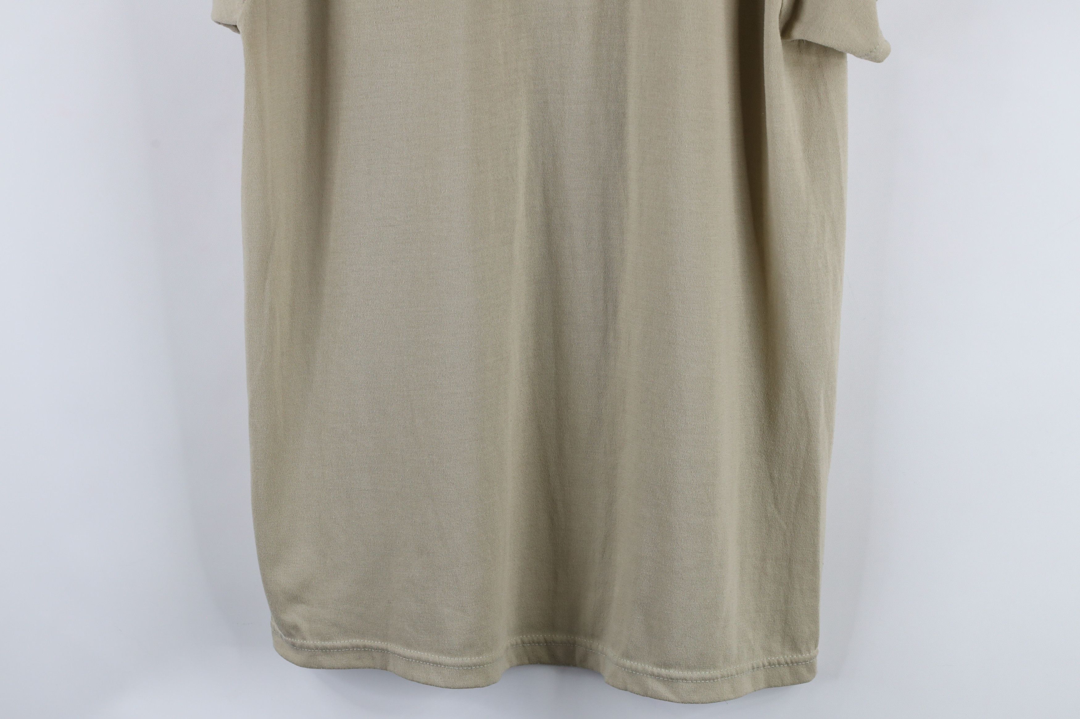 Vintage Vintage 90s Streetwear Knit Short Sleeve T-Shirt Beige USA Size US M / EU 48-50 / 2 - 3 Thumbnail