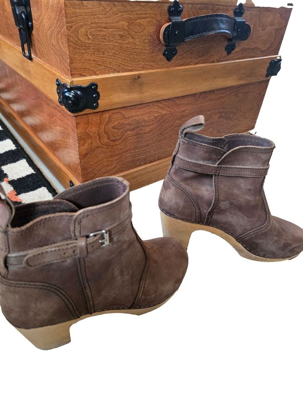 Swedish Hasbeens Women's Swedish Hasbeens Toffel Brown Ankle Boots Size 10 Size US 10 / IT 40 - 4 Thumbnail