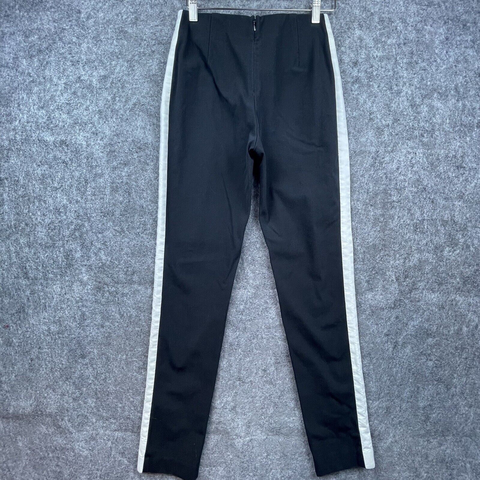 Rag & Bone Rag and Bone Pants Womens 4 Black White Racing Side Stripe Size 27" / US 4 / IT 40 - 2 Thumbnail