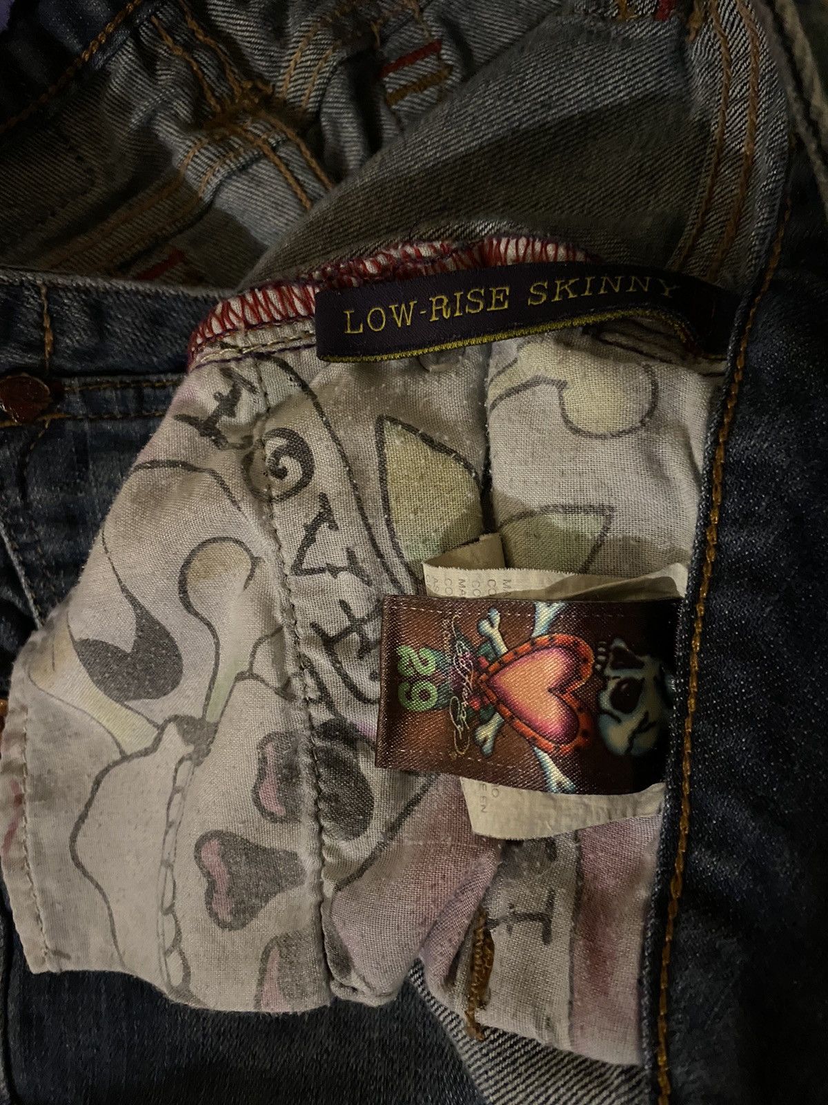 Ed Hardy × Vintage Y2k Ed Hardy Jeans Size US 29 - 6 Thumbnail