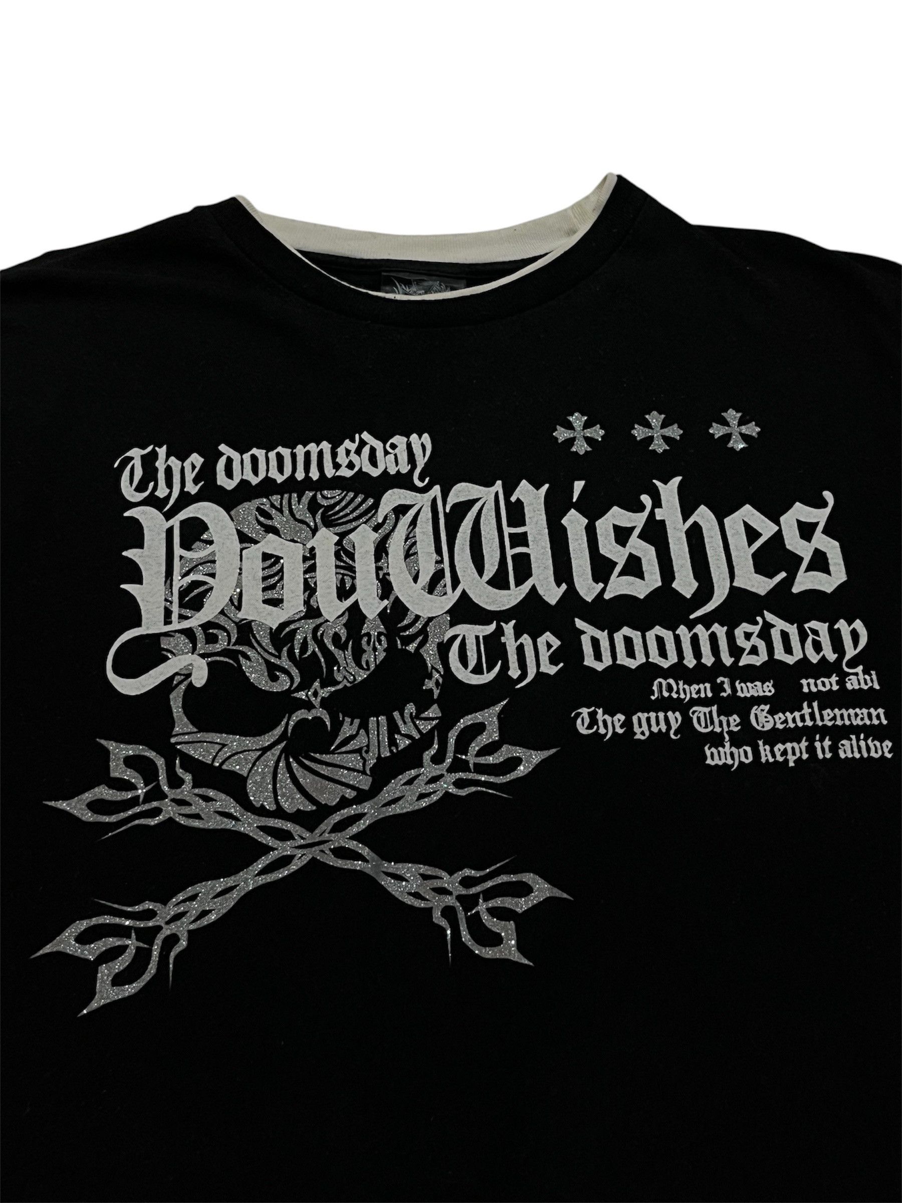 Le Grande Bleu (L.G.B.) Beaumere Japanese Brand Poem Skull T-Shirt Size US M / EU 48-50 / 2 - 3 Thumbnail