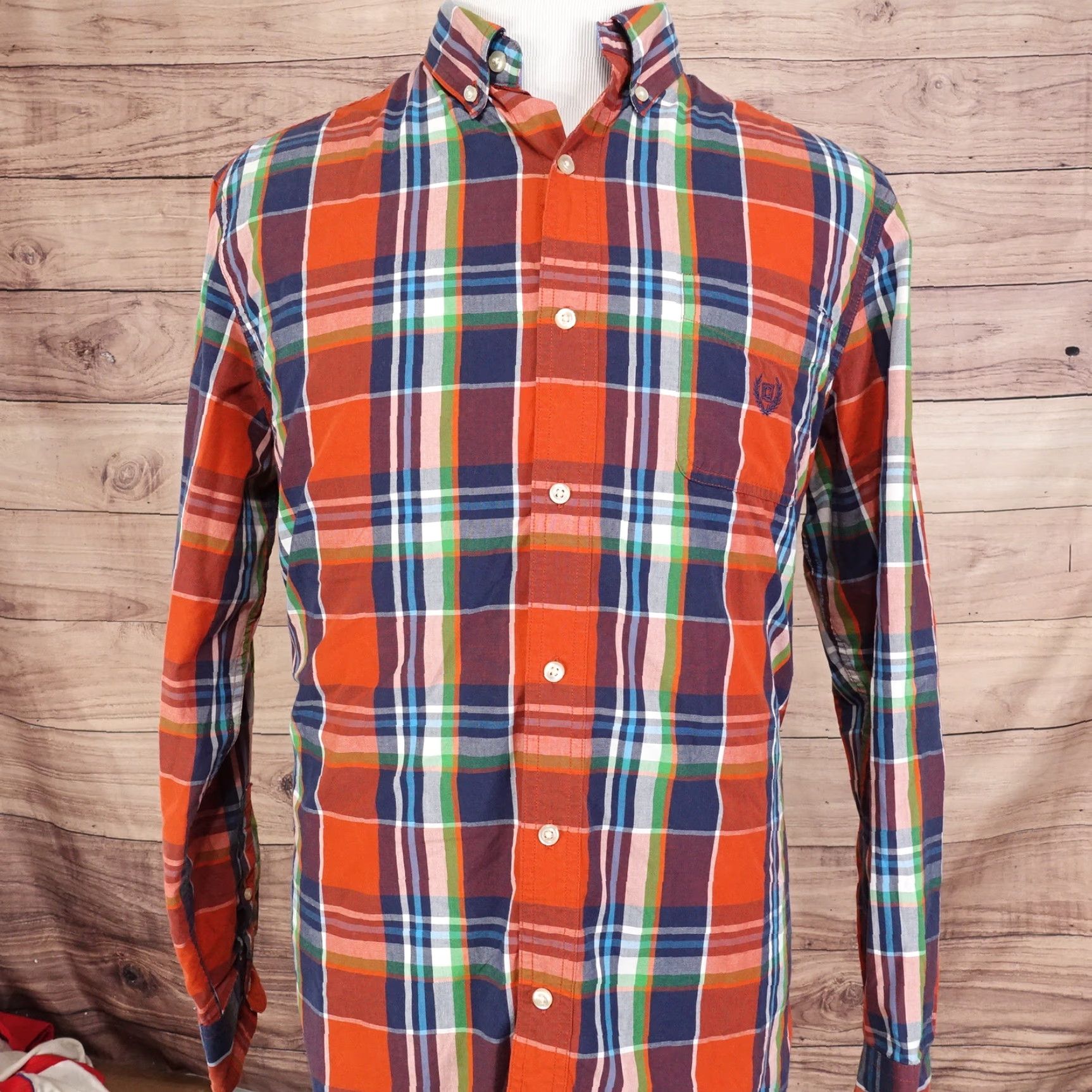Chaps VINTAGE Chaps Men’s Long Sleeve Plaid Button-Up Shirt Regular Fit Cotton Fall Winter Womens Size US L / EU 52-54 / 3 - 3 Thumbnail