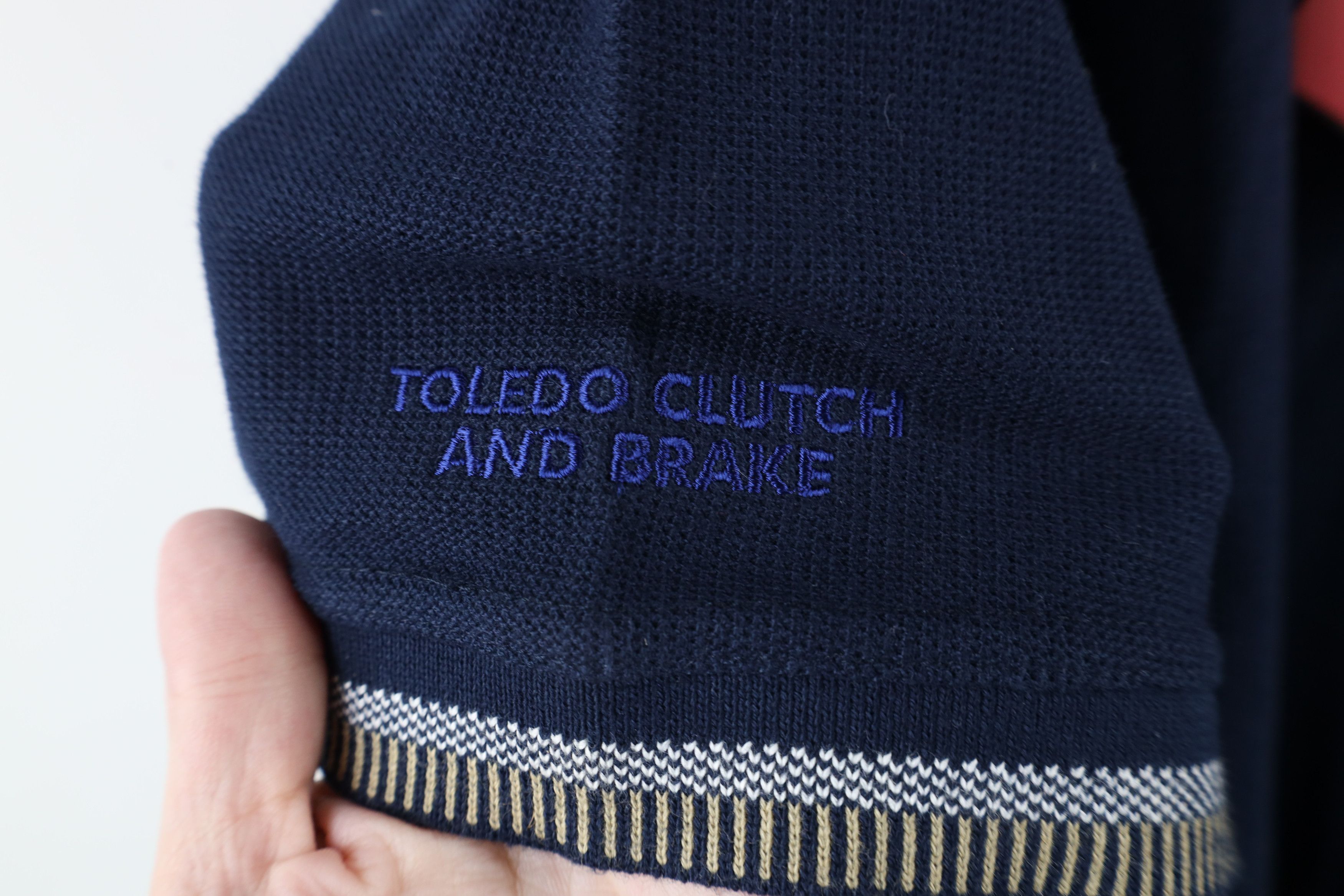 Vintage Deadstock Vintage 90s Streetwear Waffle Knit Polo Shirt Blue Size US L / EU 52-54 / 3 - 4 Thumbnail