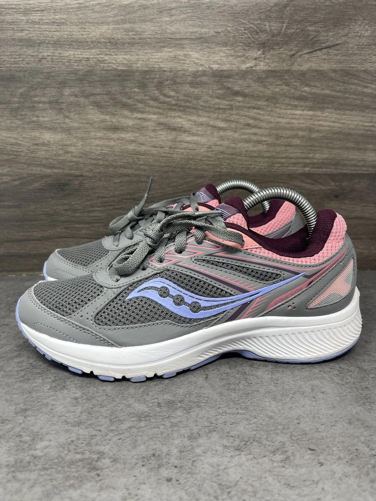 Saucony Saucony Cohesion 14 Running Shoes Womens Size 8 Grey Purple Size US 8 / IT 38 - 1 Thumbnail