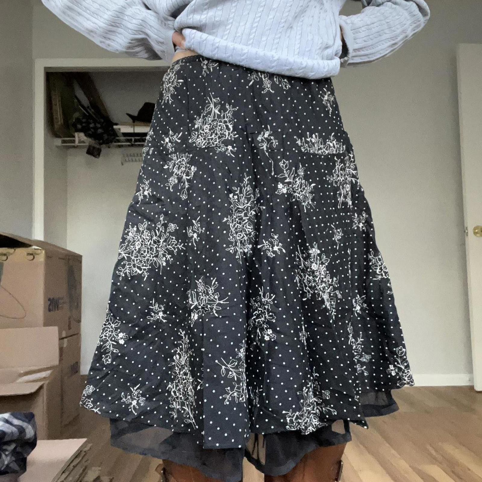 Other Women's Black and Multi Skirt Size 32" / US 10 / IT 46 - 4 Thumbnail