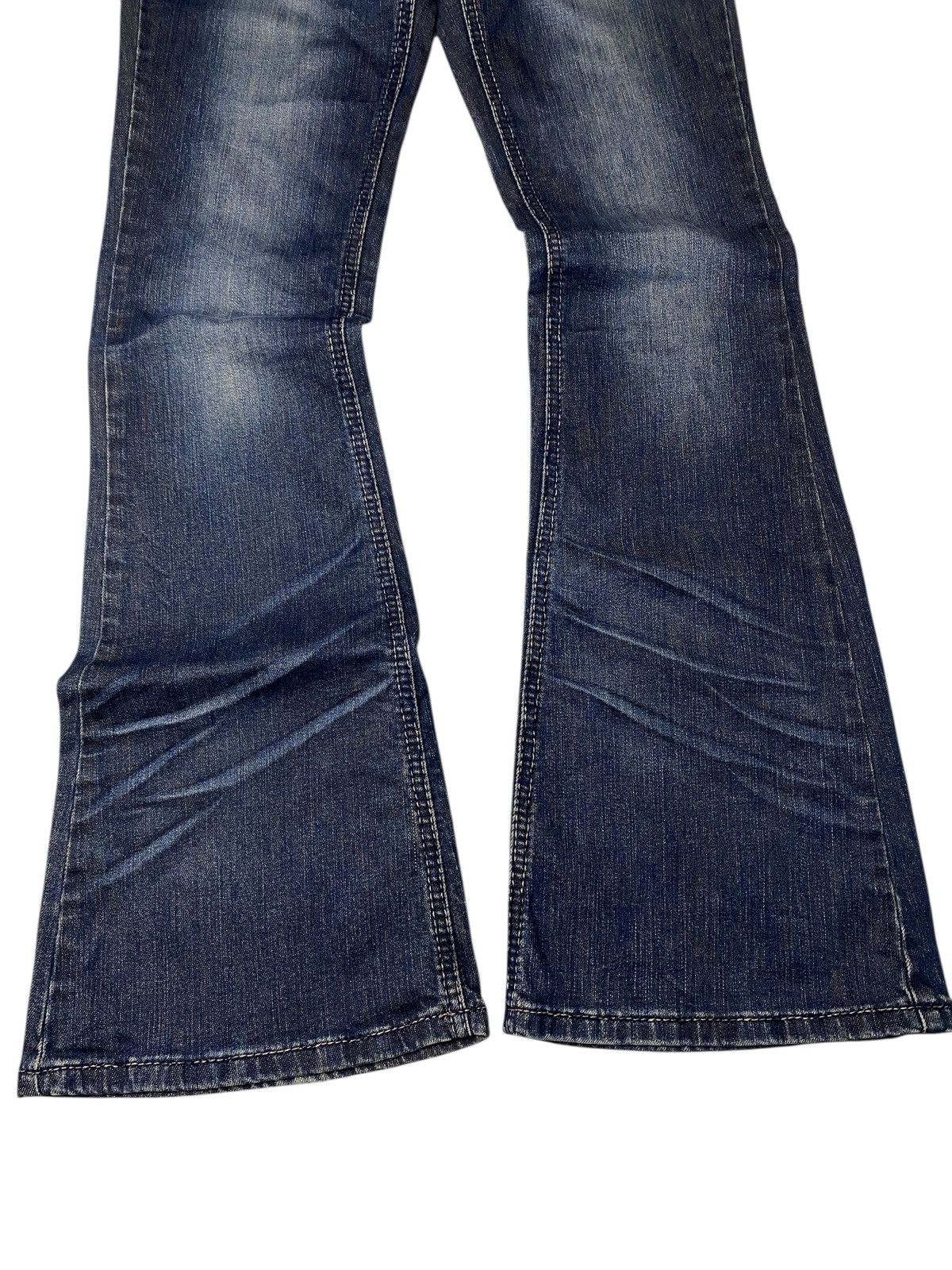 If Six Was Nine 2000's Veromoda Seawash Punk Studded Bootcut Jeans Size US 26 / EU 42 - 7 Thumbnail