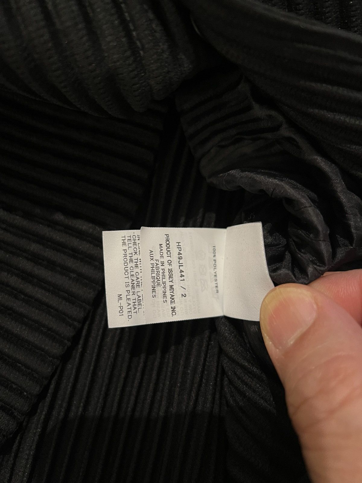 Issey Miyake HOMME PLISSÉ ISSEY MIYAKE Jacket cardigan Black 2 Medium Size US M / EU 48-50 / 2 - 9 Thumbnail
