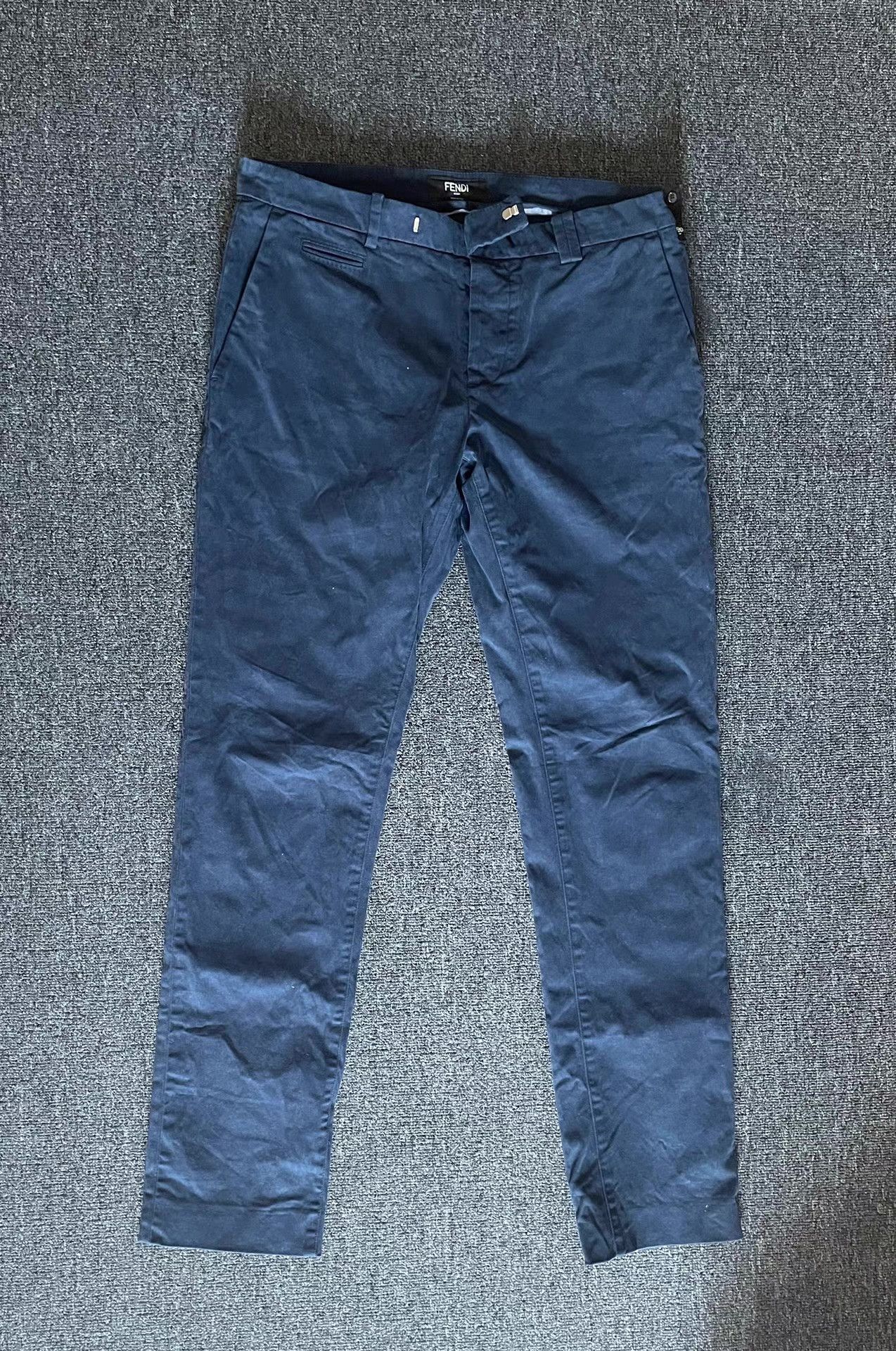 Fendi Fendi blue casual pants Size US 36 / EU 52 - 1 Thumbnail