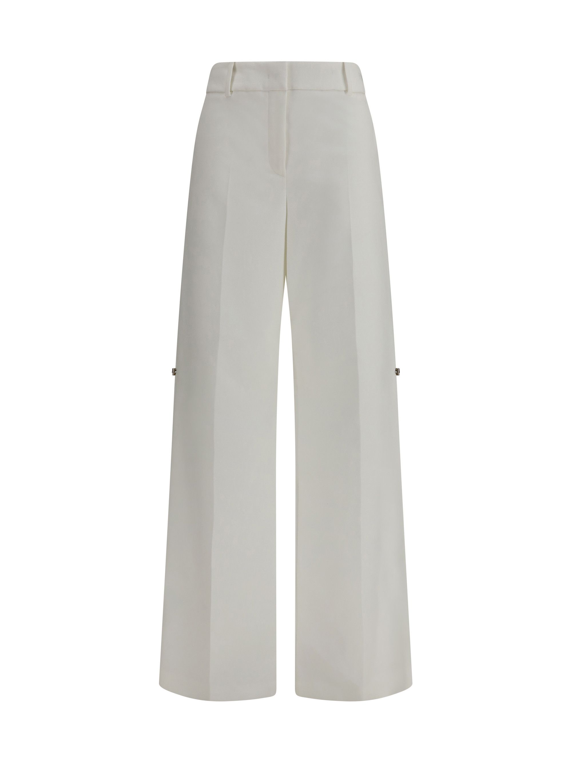 Fendi Pants in cotton with embroidered logo Size 28" / US 6 / IT 42 - 1 Thumbnail