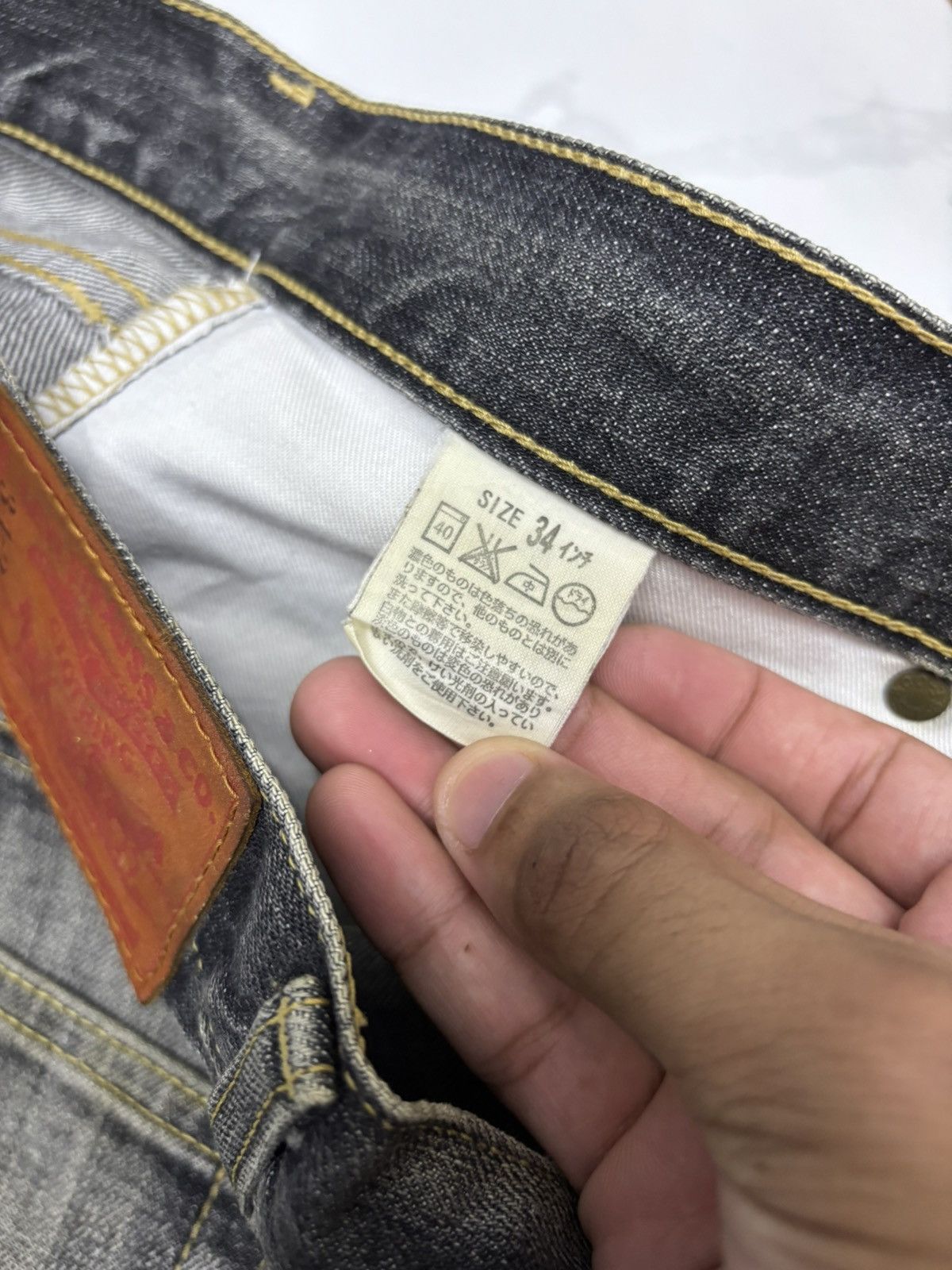 Levi's Vintage Clothing Vintage Levis 502 Rusty Black Baggy Jeans Distressed Denim Size US 34 / EU 50 - 12 Thumbnail