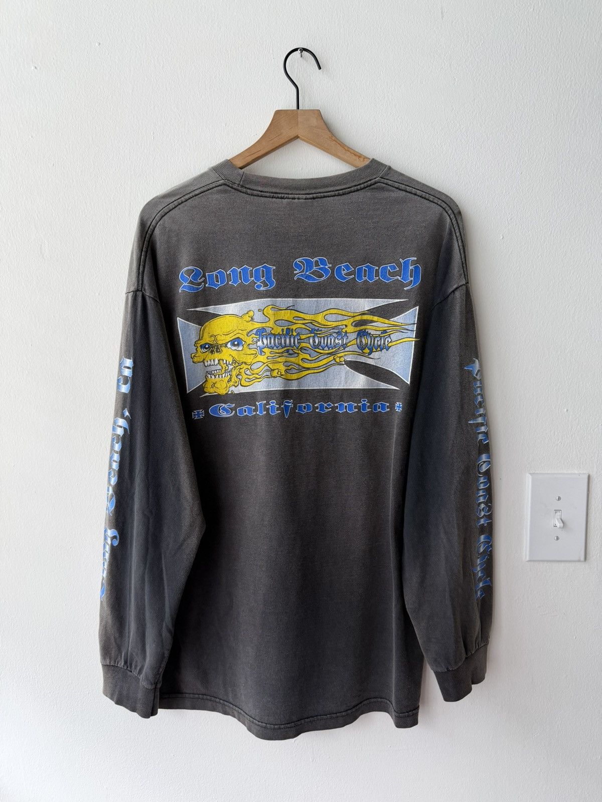 Vintage 90s Pacific Coast Cycle long sleeve biker tee Size US XL / EU 56 / 4 - 4 Thumbnail