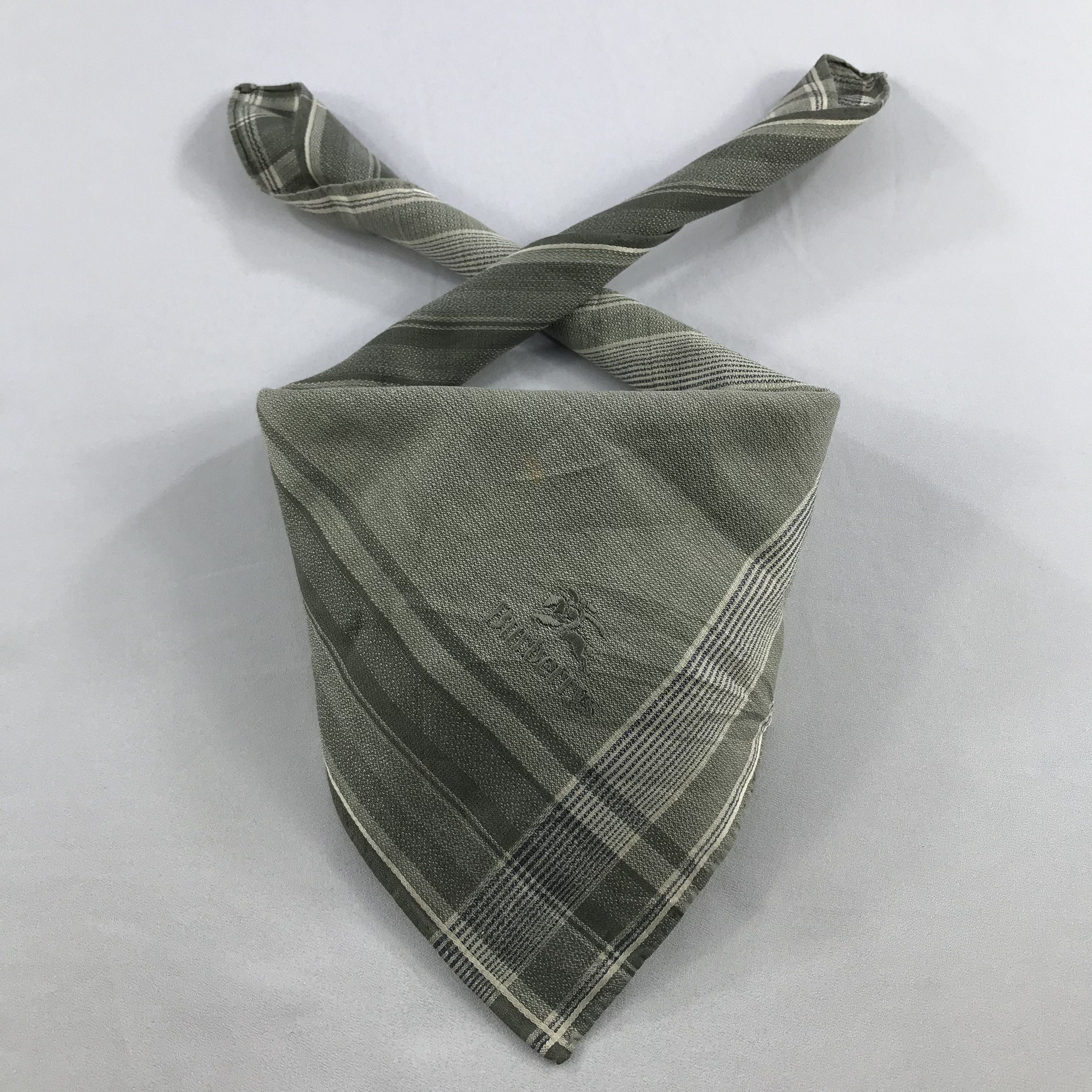 Burberry × Vintage Burberry Bandana / Handkerchief / Neckerchief -S2715 Size ONE SIZE - 3 Thumbnail